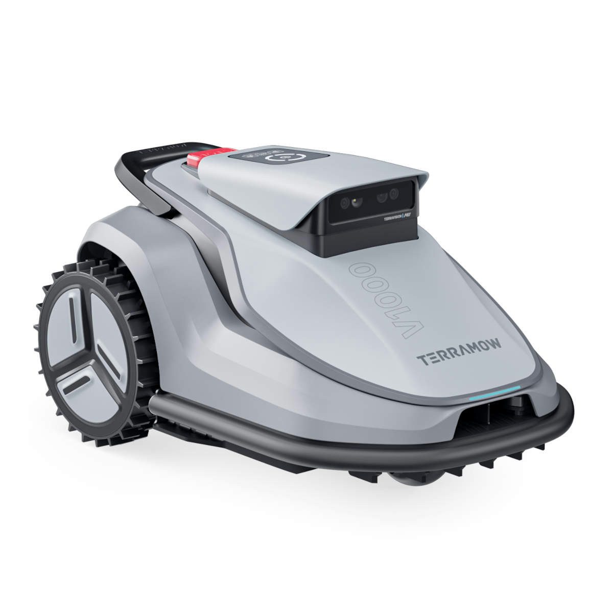 Terramow Rasenmähroboter V1000 Smarter Mähroboter mit KI, Navigationsystem und App-Steuerung, bis 1200 m² Rasenfläche