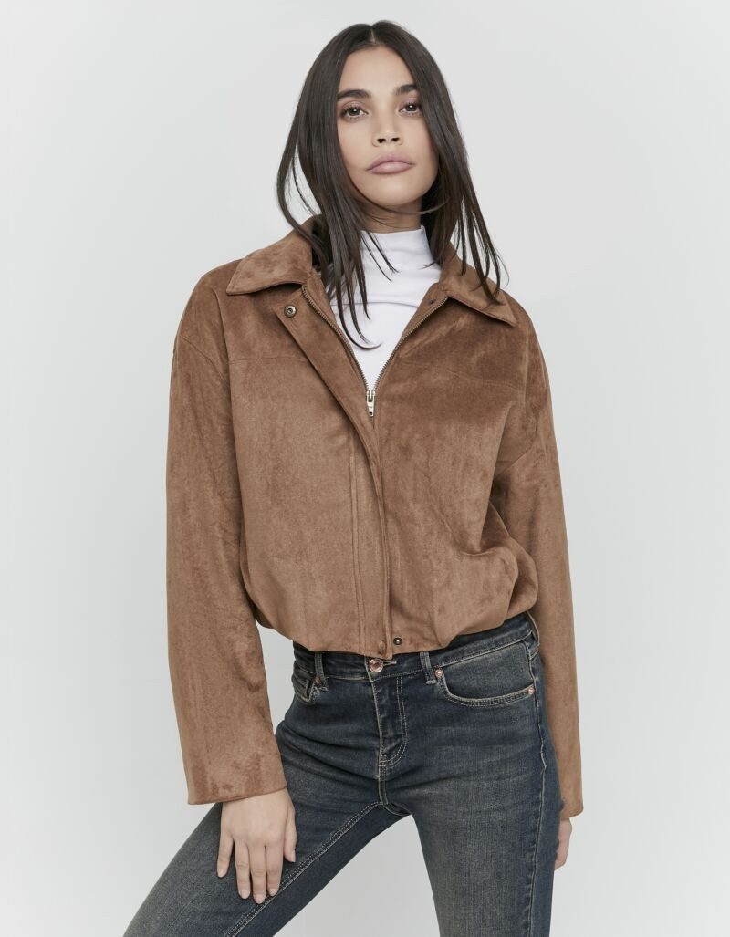 Tally Weijl Kurzjacke SJAPEVITTO mit Kentkragen und verdeckter Knopfleiste