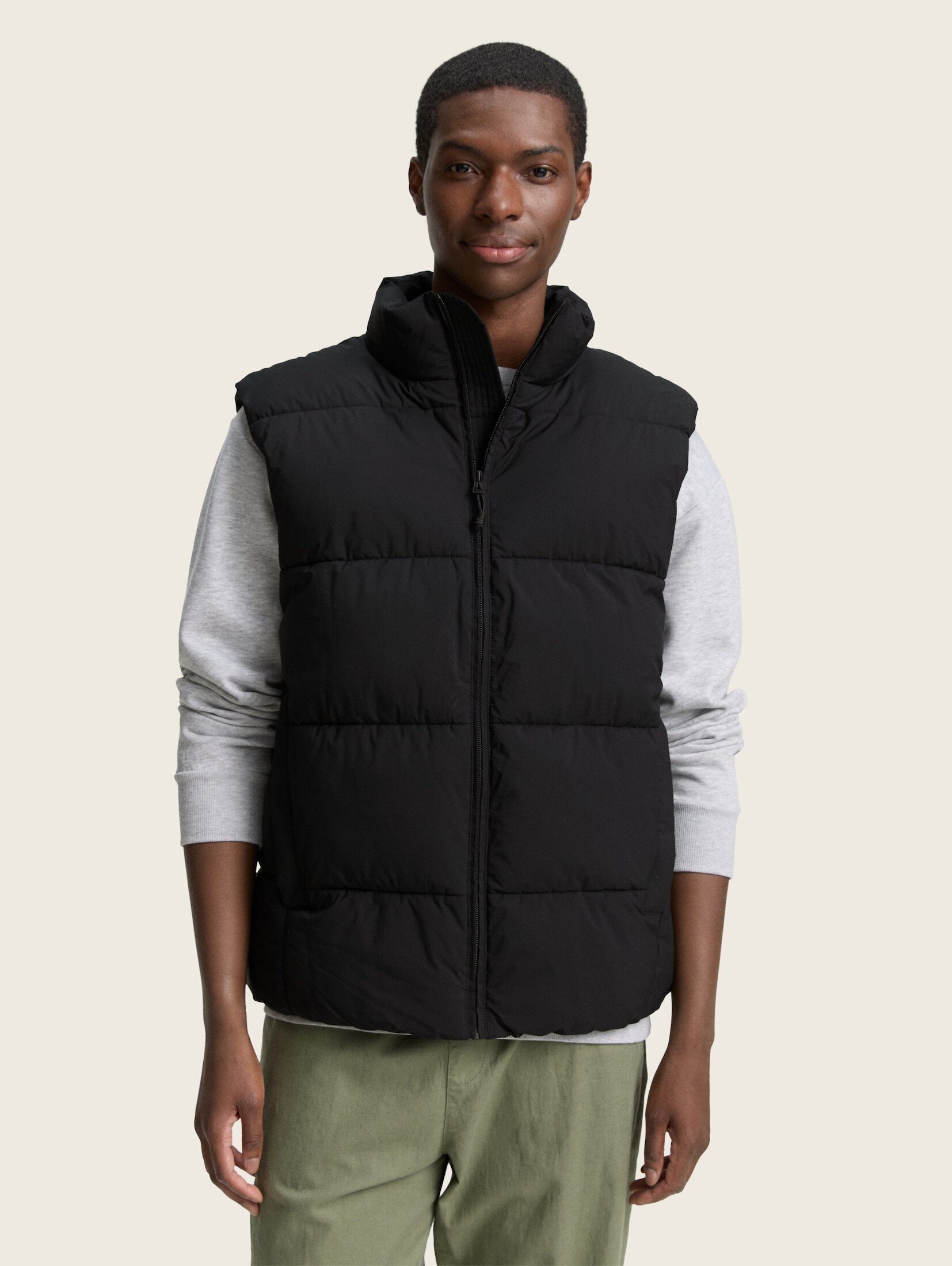 TOM TAILOR Denim Steppweste Puffer-Weste mit Stehkragen Puffer-Weste mit Stehkragen