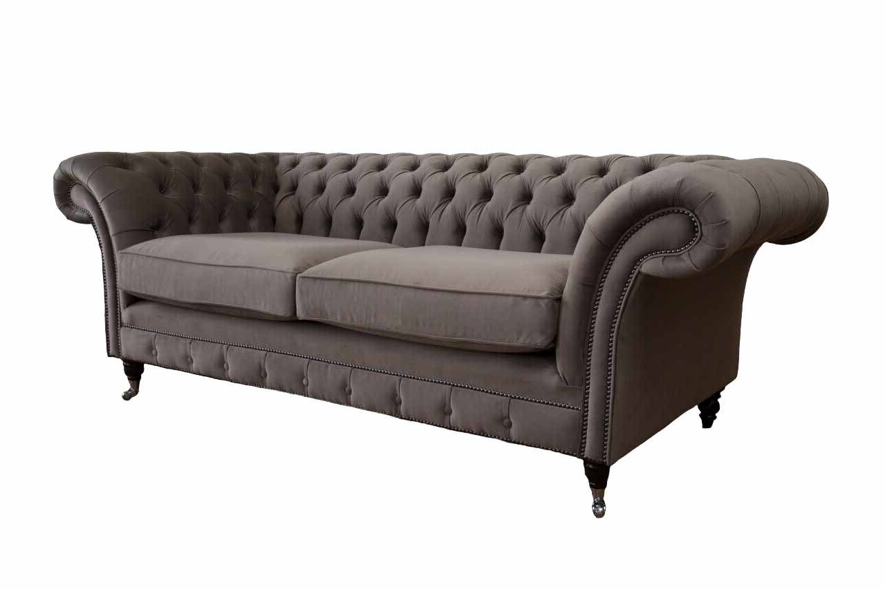 JVmoebel Chesterfield-Sofa, Chesterfield 3 Design Klassisch Sofas Wohnzimmer Sitzer Sofa Couch