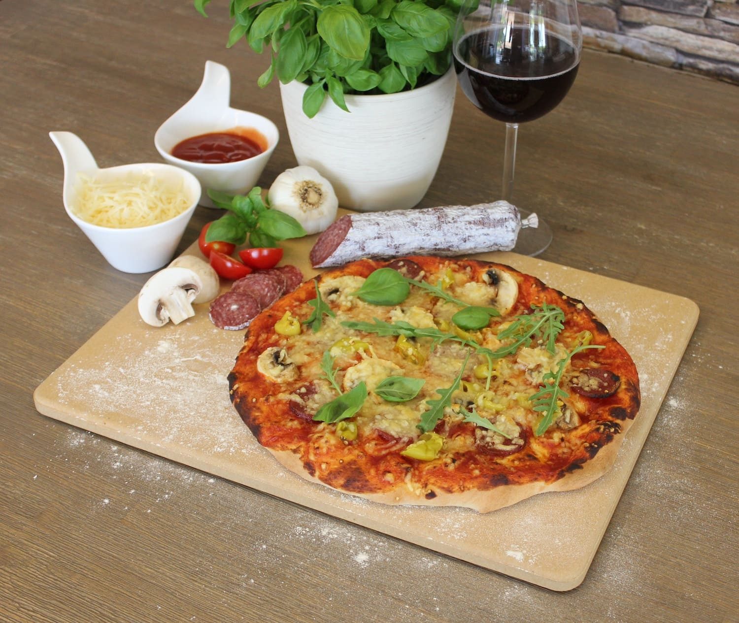 Sendeo Pizzastein Pizzastein SENDEO aus Cordierit