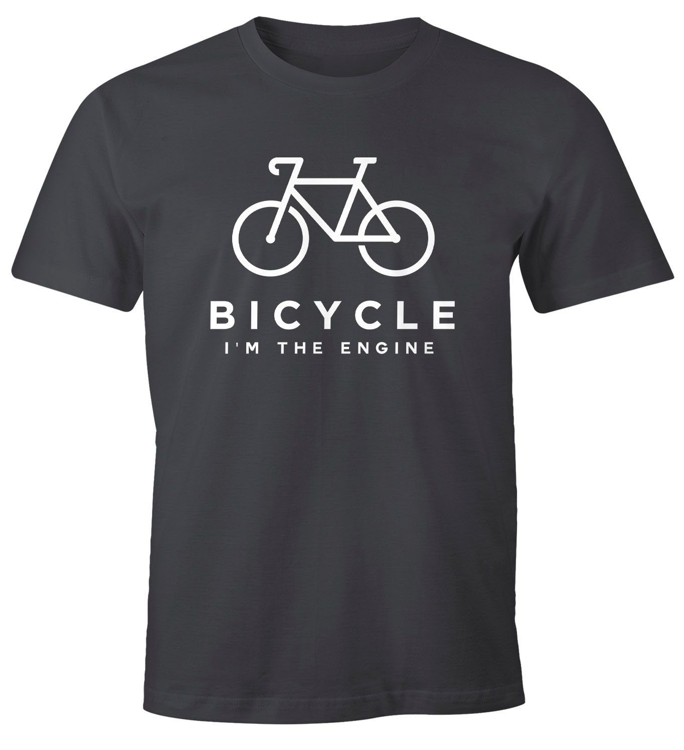 MoonWorks Print-Shirt »Herren T-Shirt Fahrrad Sprüche Bicycle I'm the  Engine Bike Rad Fun-Shirt Spruch lustig Moonworks®« mit Print online kaufen  | OTTO