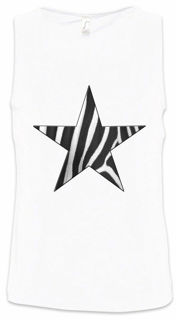 Urban Backwoods Tanktop Rockabella Star VI Ärmelloses T-Shirt Tattoo Nautical Rockabilly Zebra Leopard Stern Oldschool Fifties