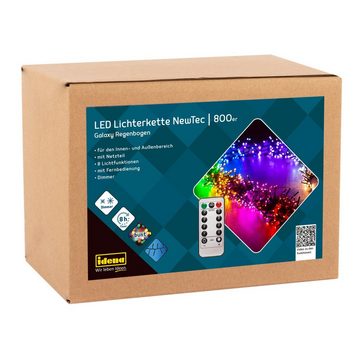 Idena LED-Lichterkette Idena 31109 - NewTec LED Lichterkette für Außen & Innen mit 800 LED