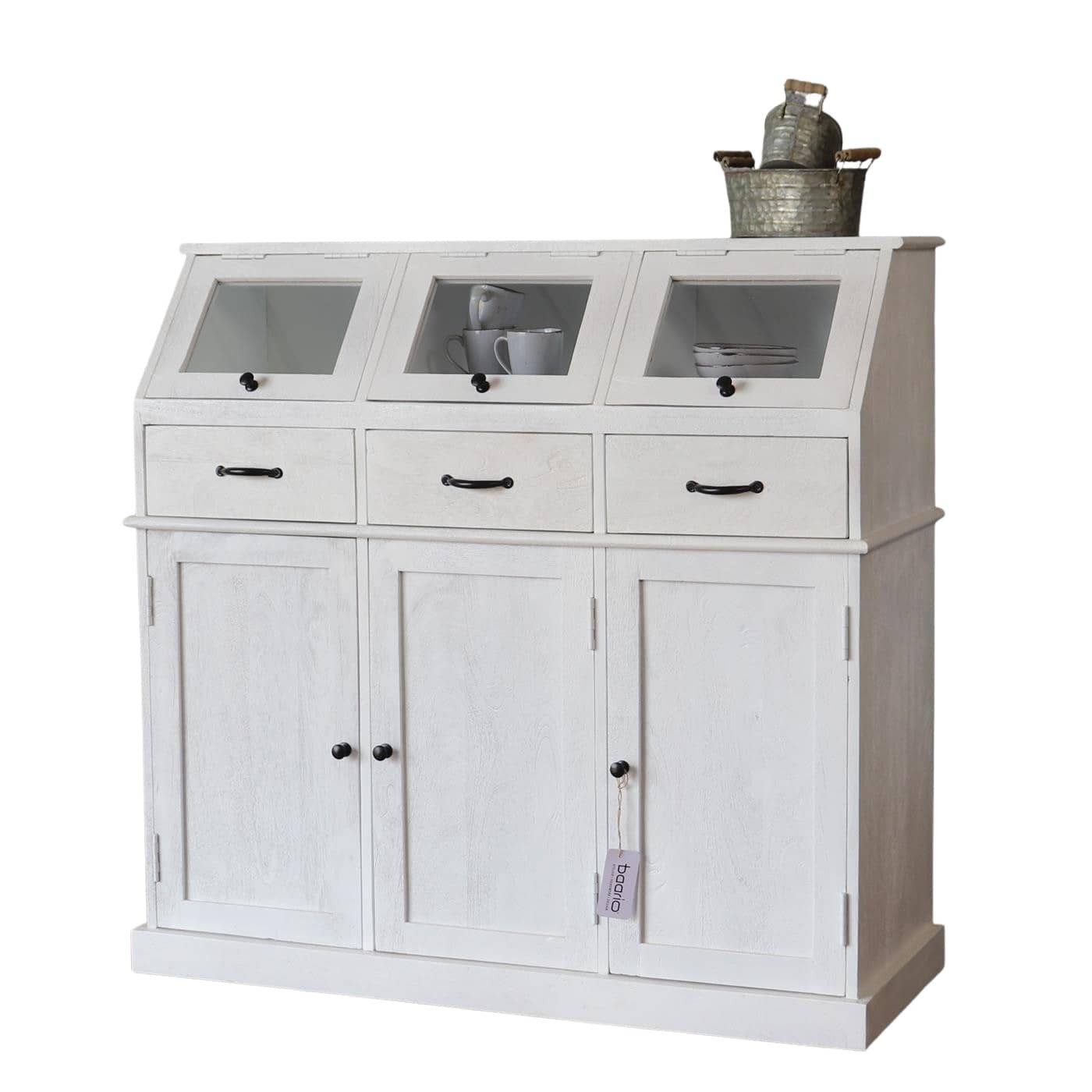 Highboard Kommode KRK Shabby weiss