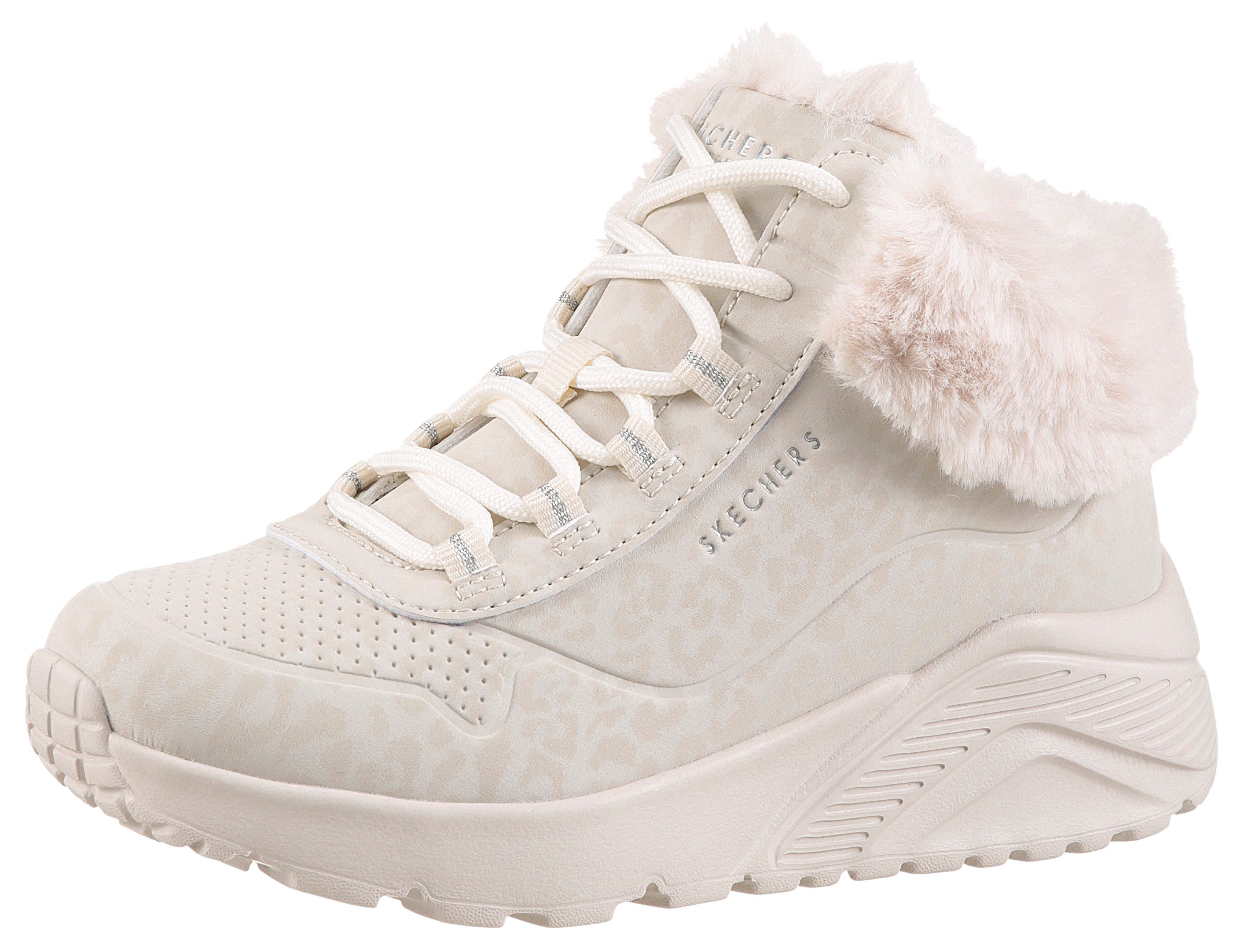 Skechers UNO LITE Winterboots Schnürboots mit Reißverschluss, Größenschablone zum Download