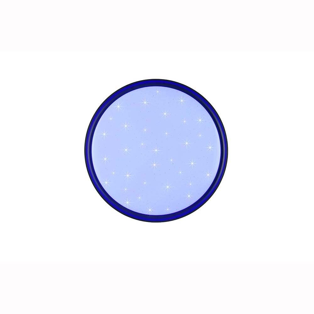 Reality Leuchten LED Deckenleuchte, LED-Leuchtmittel fest verbaut, Kaltweiß, Warmweiß, Neutralweiß, Tageslichtweiß, Farbwechsel, RGB LED Deckenleuchte Wohnzimmerlampe schwarz Dimmbar Starlight