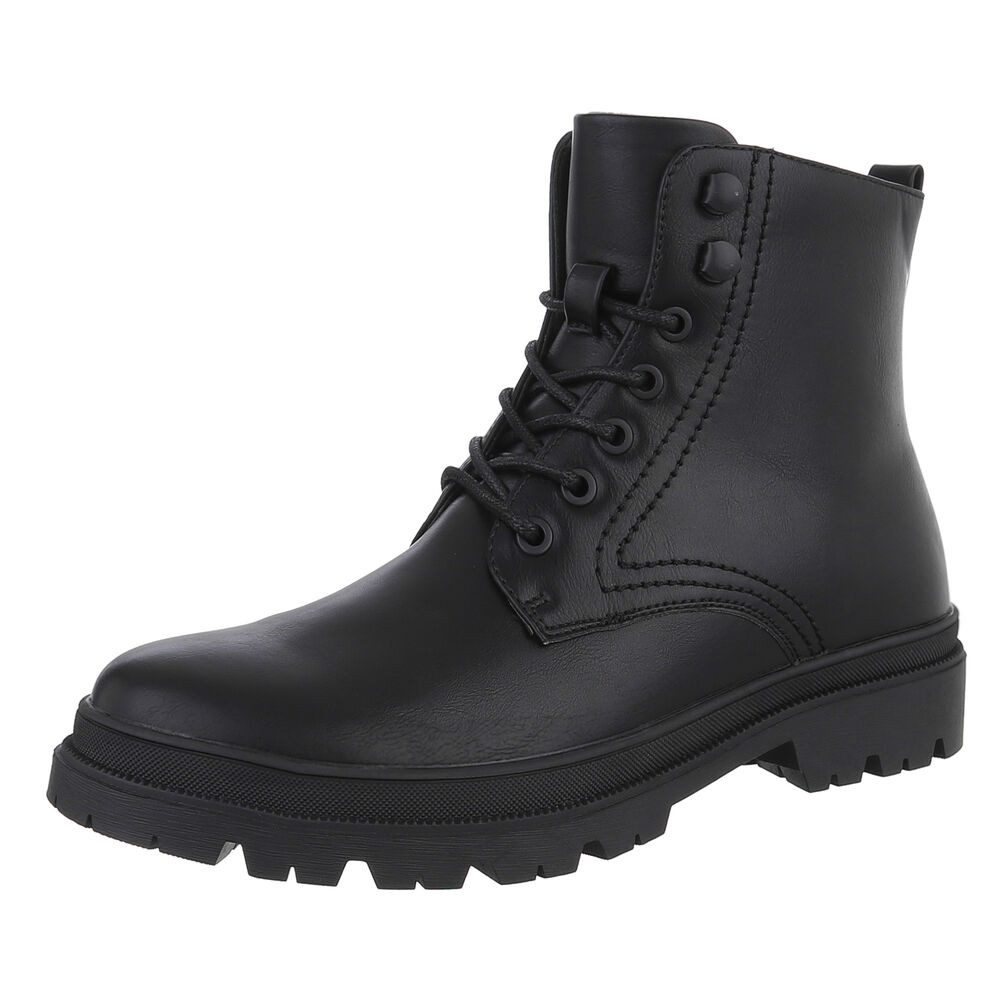 Coolwalk Modernes Herrenboot aus pflegeleichtem Material Stiefelette (90503726) Blockabsatz Boots in Schwarz