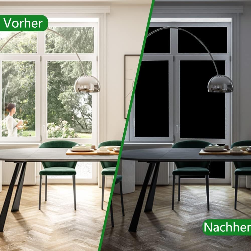 Coonoor Sonnenschutz-Fensterfolie UV-Schutz Sonnenschutzfolie Fenster innen oder außen, Spiegelfolie Fenster Sichtschutz Selbstklebend Fensterfolie – Bild 2 von 5