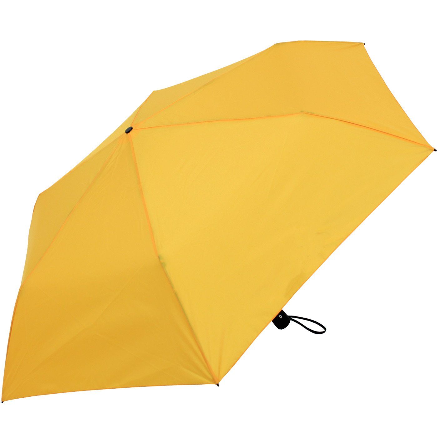 doppler® - zero Taschenregenschirm shiny gelb Auf-Zu-Automatik und yellow, sehr leichter UV-Schutz-Beschichtung Schirm mit mini magic,