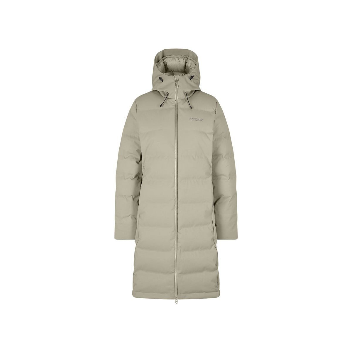 Nordisk Outdoorjacke Moana W's Bonded Hardshell Down Coat Eleganter Damenmantel für urbanen Alltag mit innovativer Nahttechnik