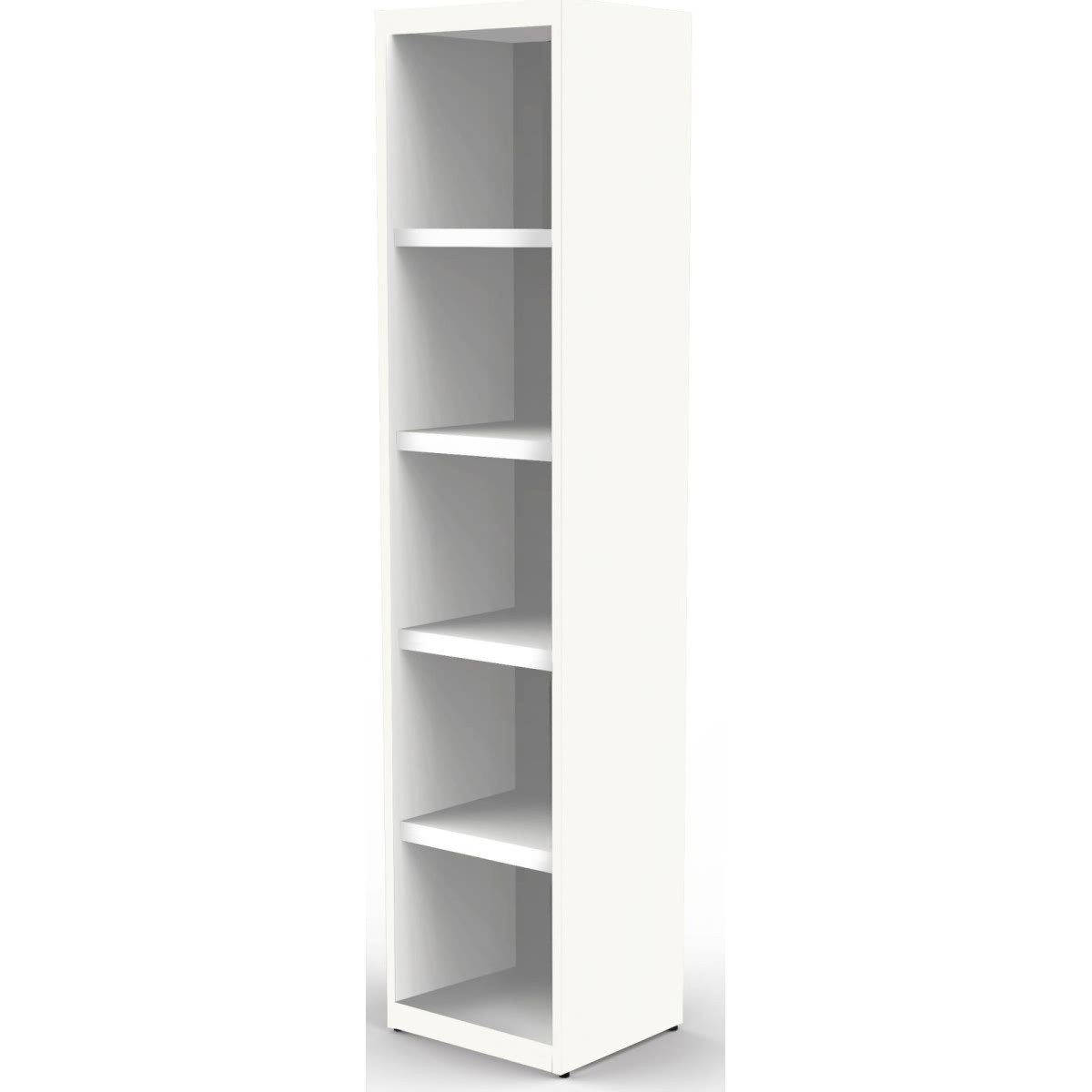 Aktenregal Regal StageOne Form 5 BxTxH 41x36x186cm 5 OH weiß