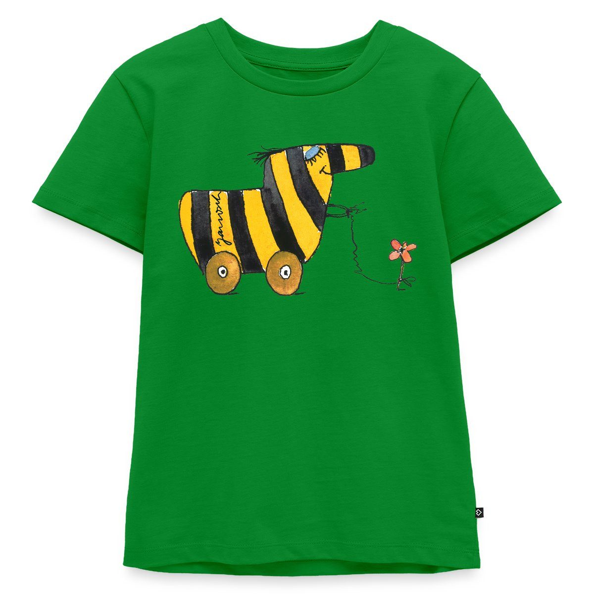 T-Shirt Janosch Große Tigerente Mit Blume Kinder Premium T-Shirt