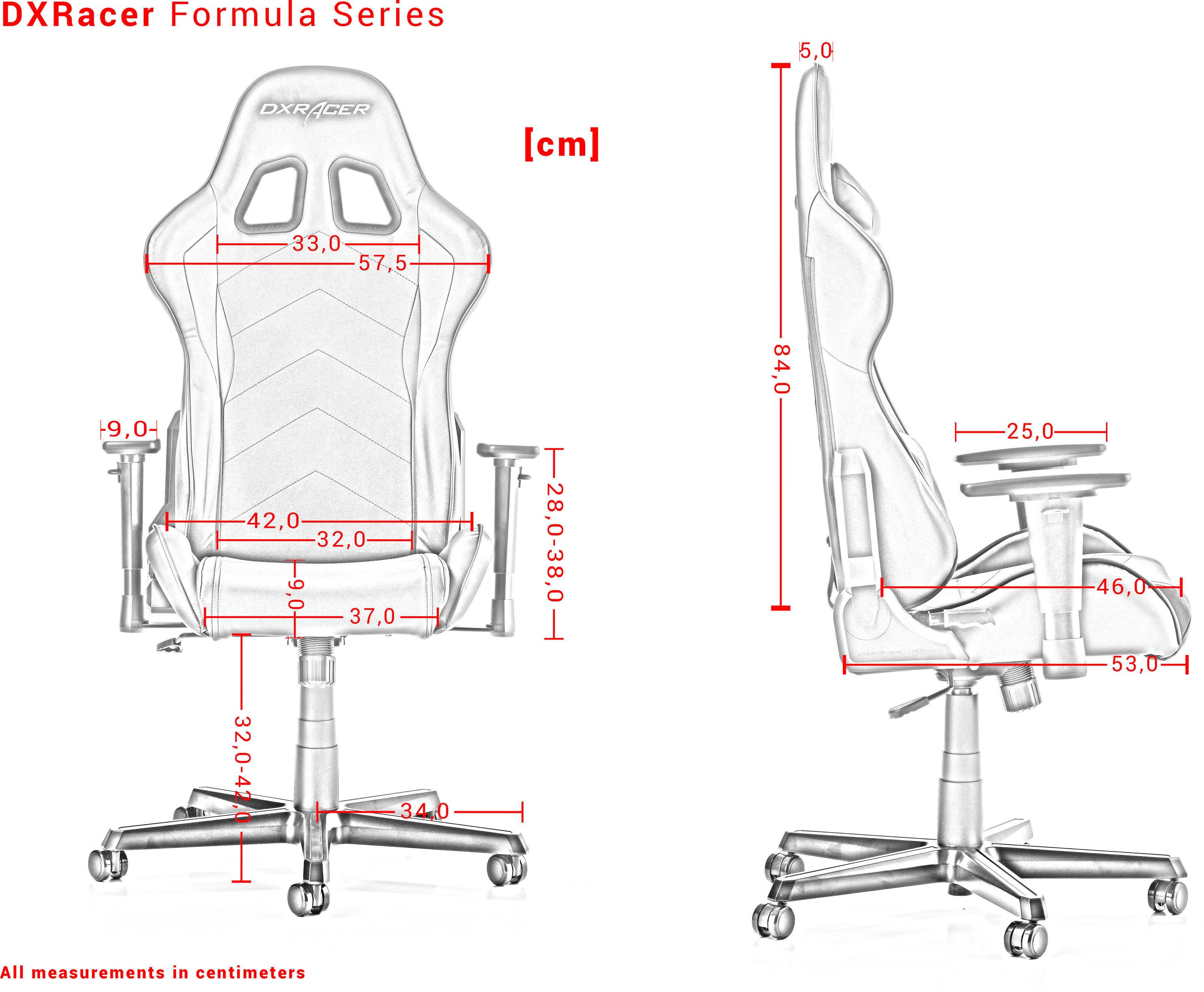 Formula DXRacer Gaming Schwarz F08 | Schwarz Chair