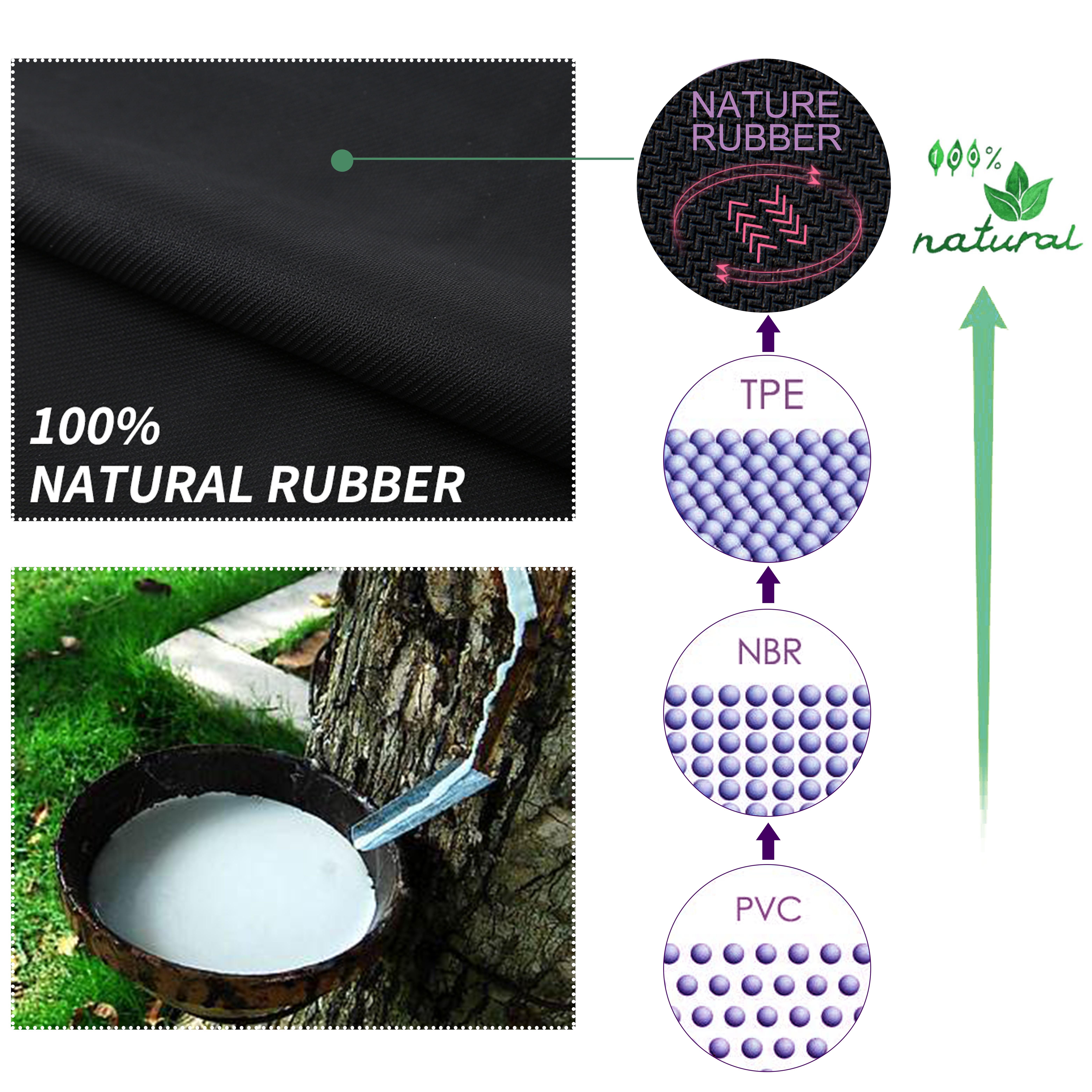 GOLDEN Yogamatte Yogamatte rutschfest aus Kautschuk XL groß 4mm Dicke 183cm Länge Align, Sprühen Sie wenig Wasser, perfekte Griffe bekommen