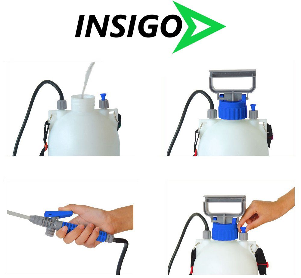 INSIGO Insektenspray Anti Milben-Spray / l, ätzt Langzeitwirkung auf geruchsarm, nicht, 15 Ungezieferspray, Wasserbasis, mit Milben-Mittel brennt