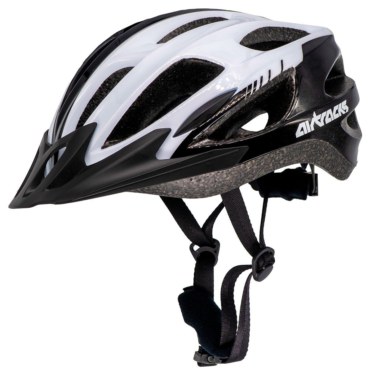 Airtracks Fahrradhelm Herren L/XL Weiß für S/M Damen Master + und MOULD EPS-Körper), - Fahrradhelm IN (RD-10 Neon (58-62cm) (54-58cm), - Schwarz