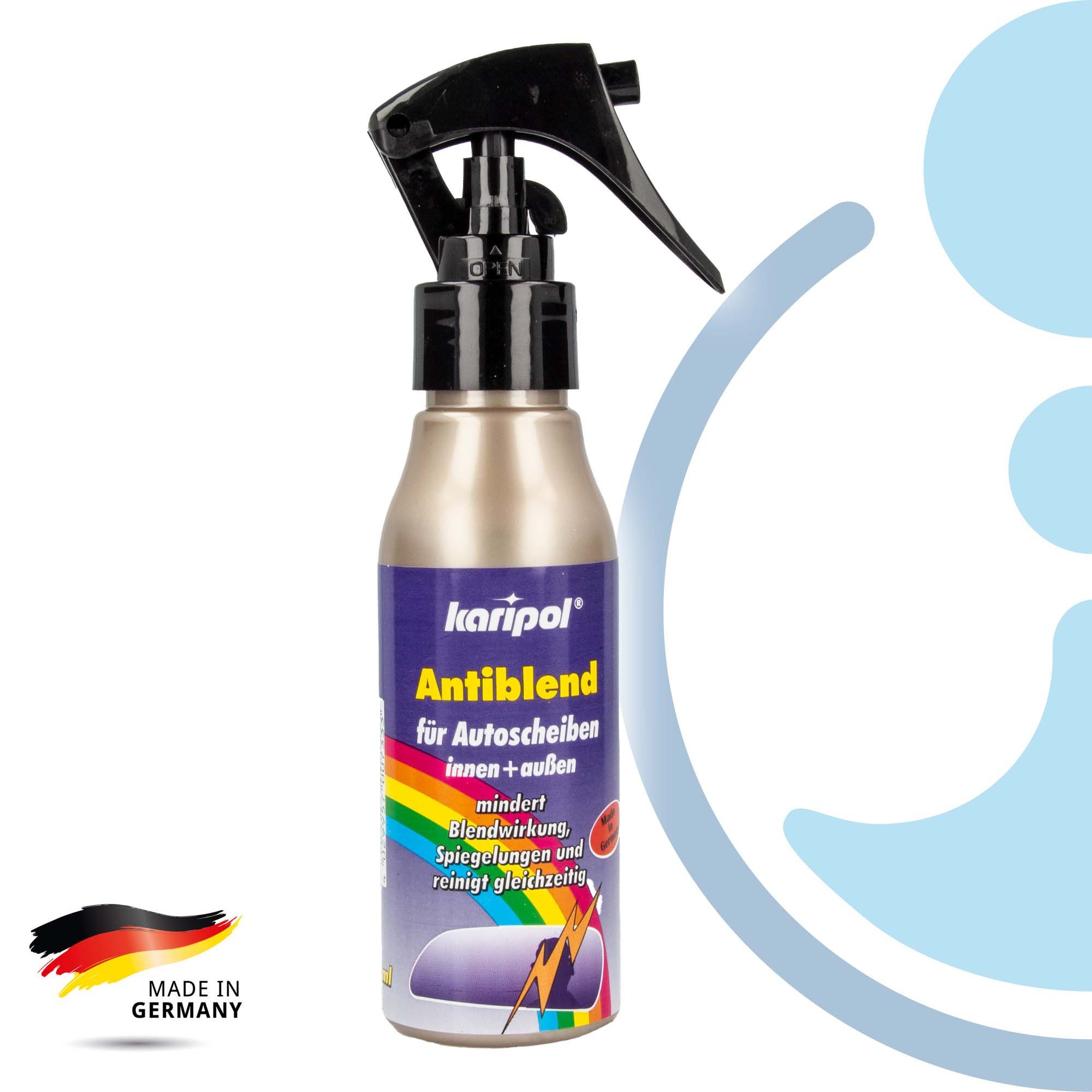 Antiblend - 100 ml, für innen und außen, Schutz vor Spiegelungen Auto-Reinigungsmittel
