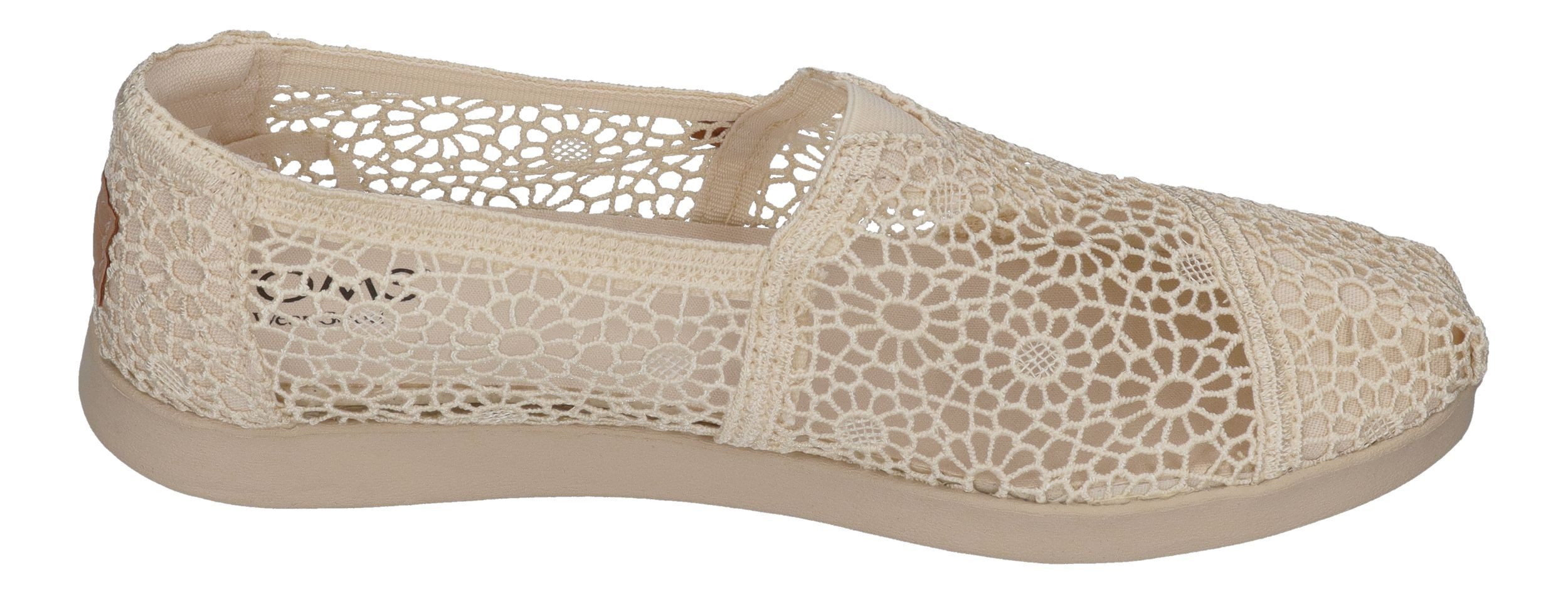 TOMS ALPARGATA PLUS Espadrille Natural Moroccan Crochet