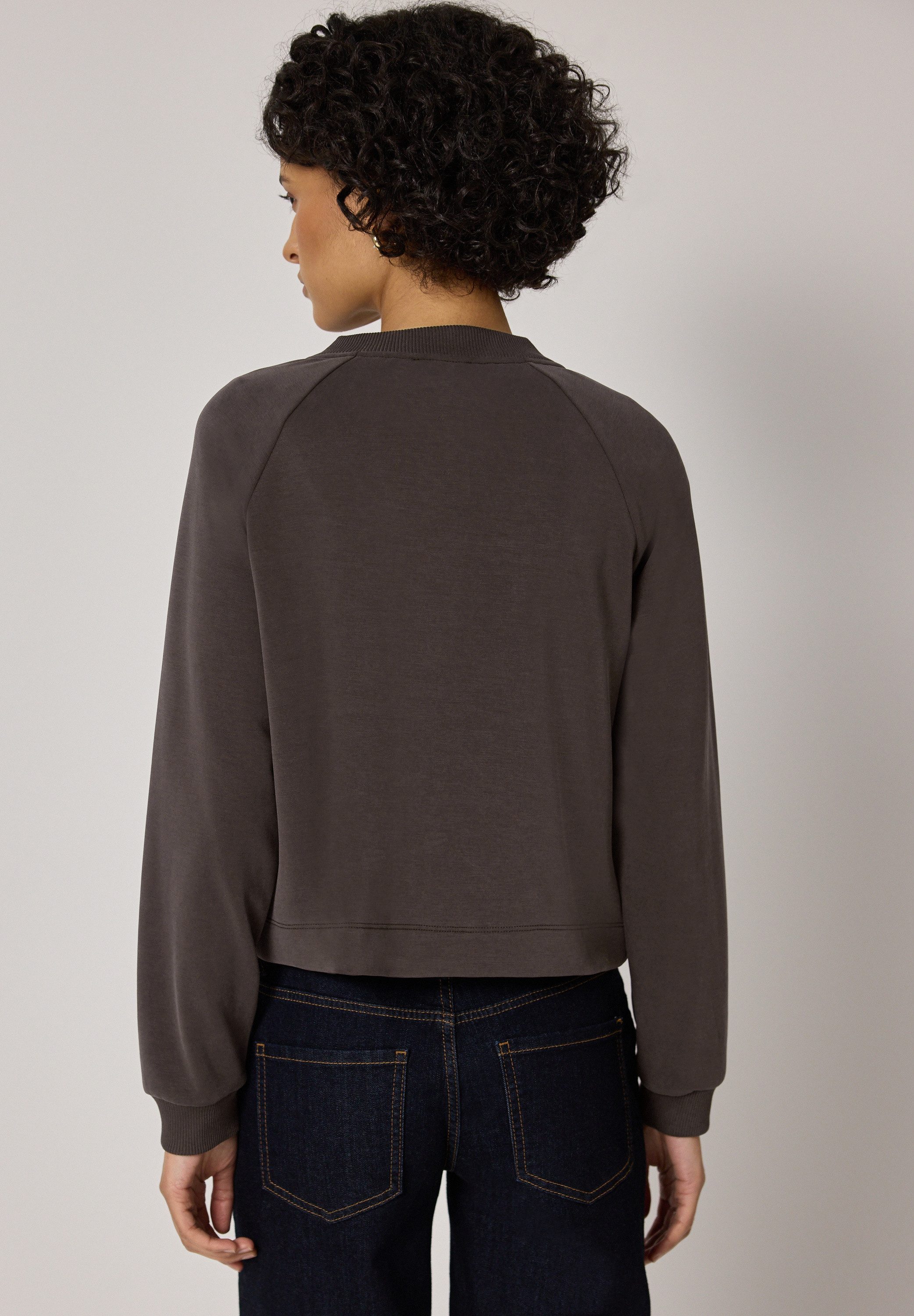 STREET ONE Cardigan aus elastischem Materialmix