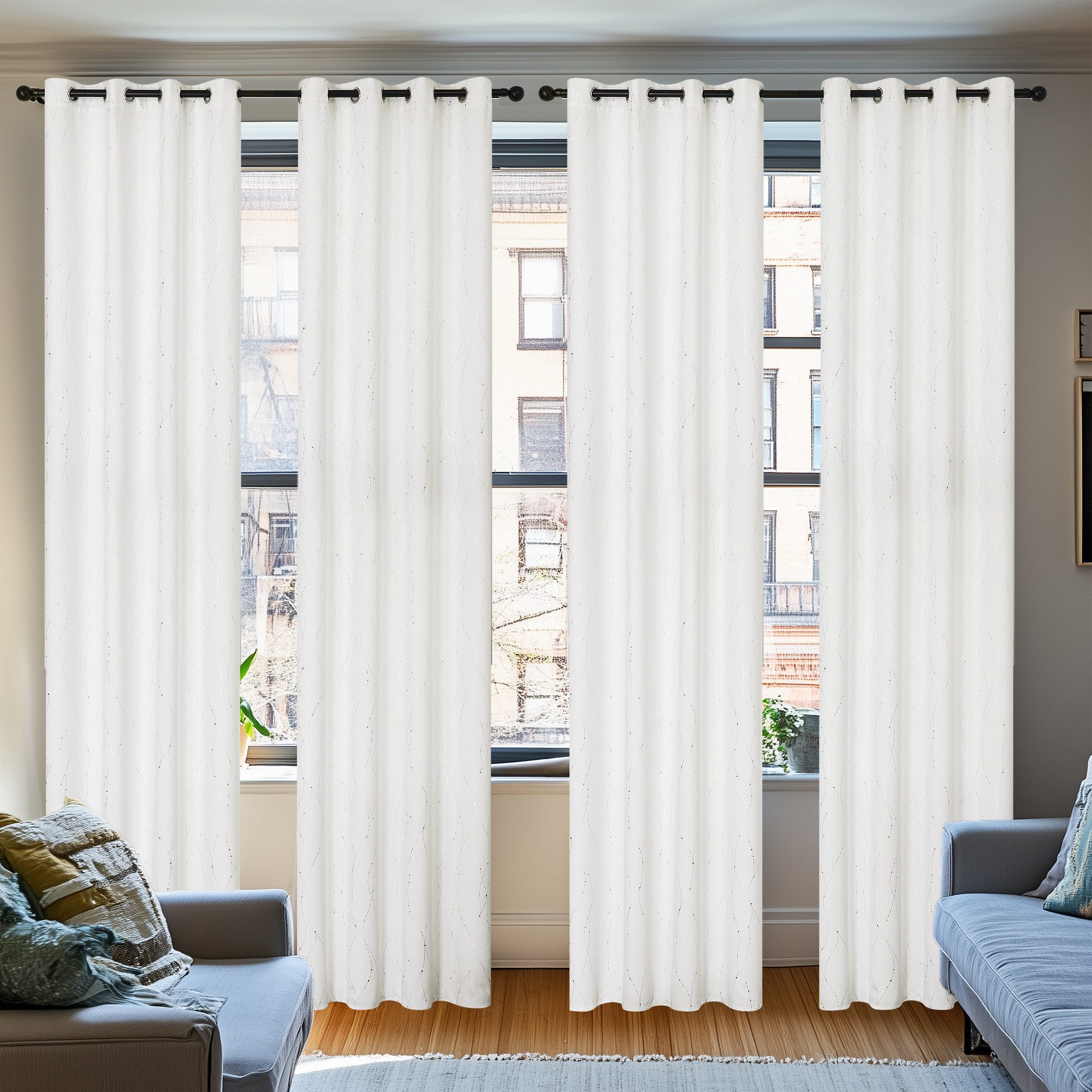 Deconovo Verdunkelungsvorhang mit Ösen Blickdichter Vorhang günstig online kaufen