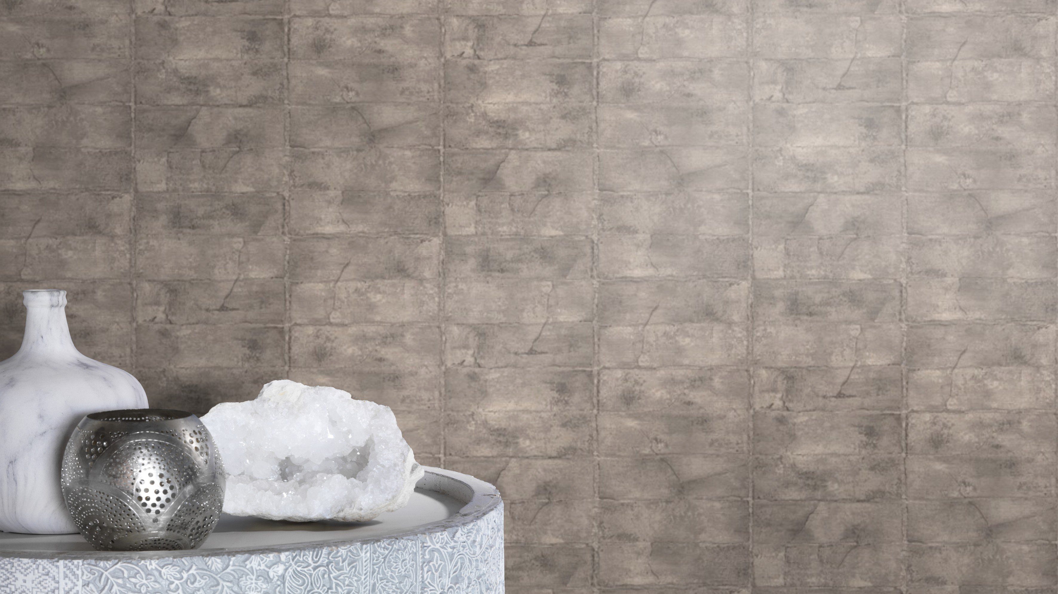 Rasch Vliestapete Concrete, strukturiert, 3D-Optik
