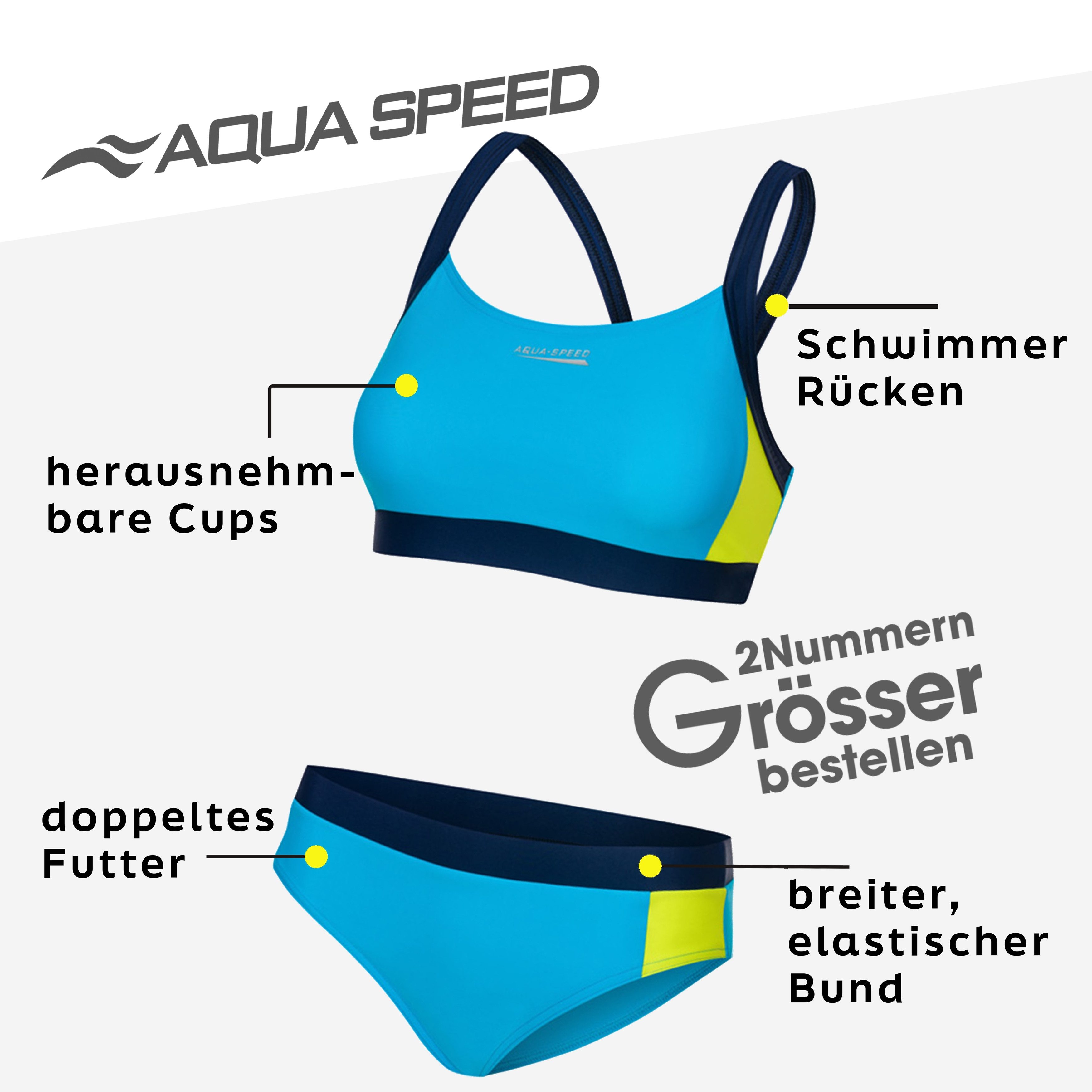 Aqua Speed Bustier-Bikini NAOMI Damen Bikini günstig online kaufen