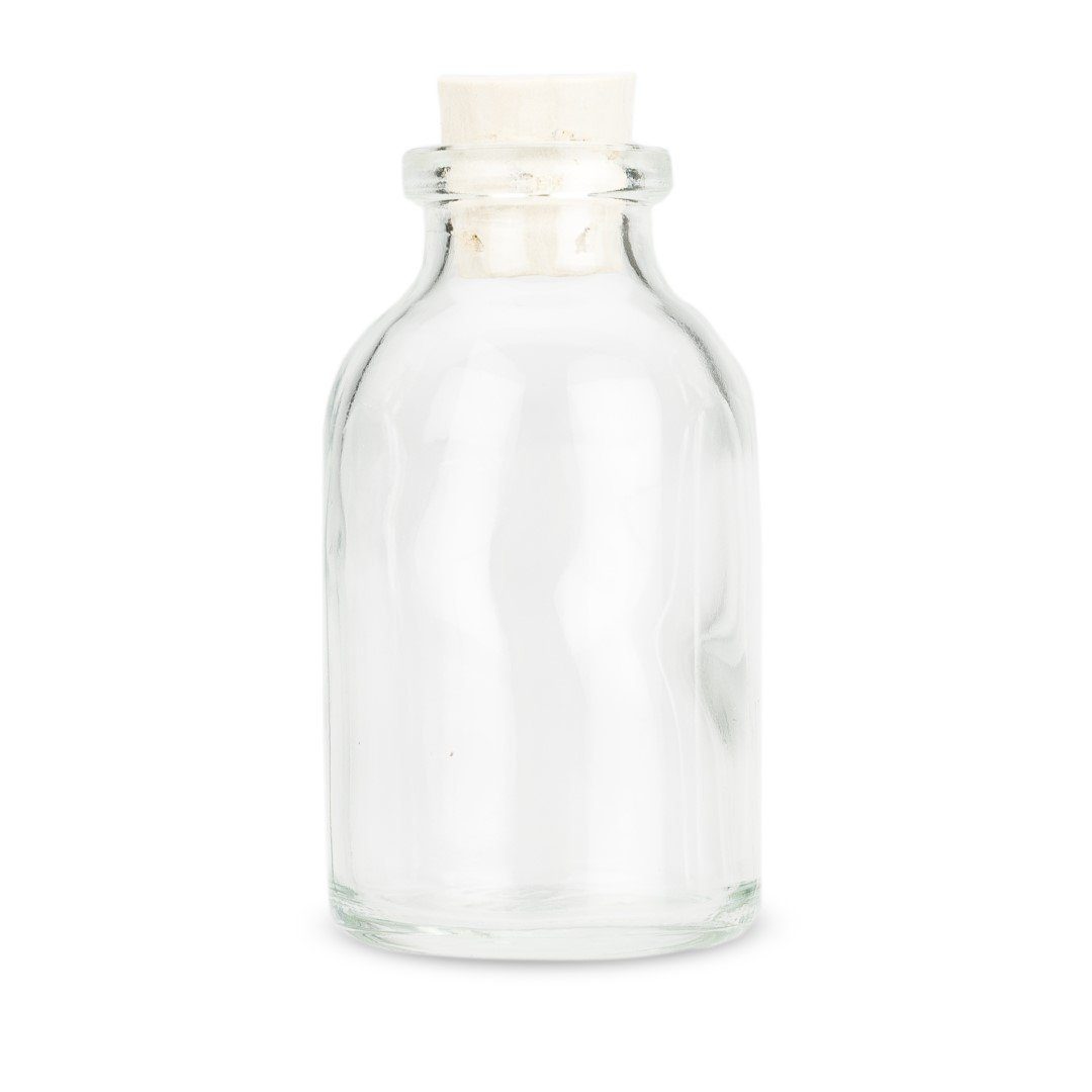 NaDeco Dekovase Mini Glasflaschen mit Korken 20ml 15 Stück 6x3cm Deko Glasflaschen