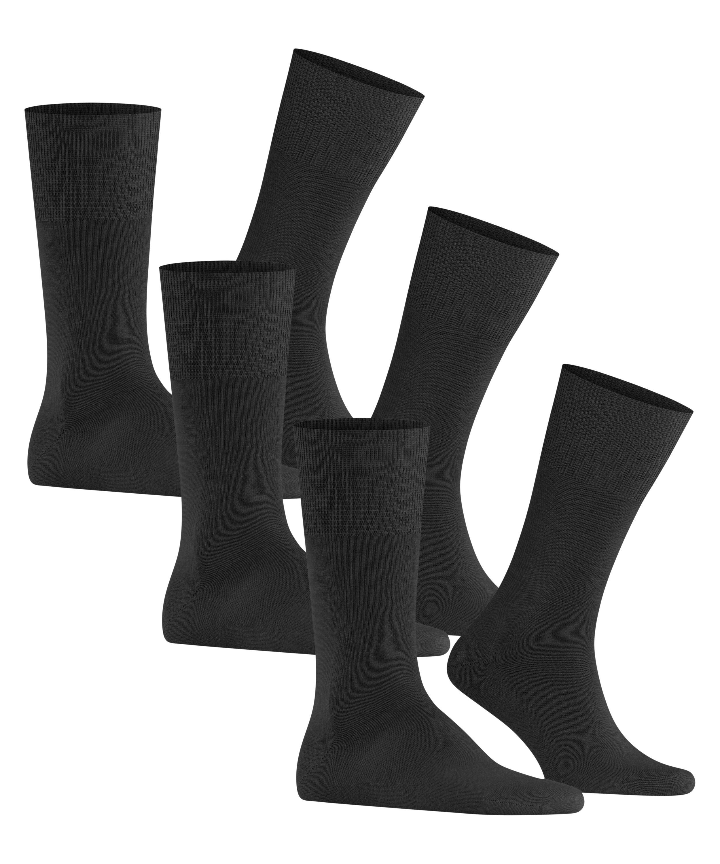 FALKE Socken Airport 3-Pack Socken (3-Paar) mit Schurwolle
