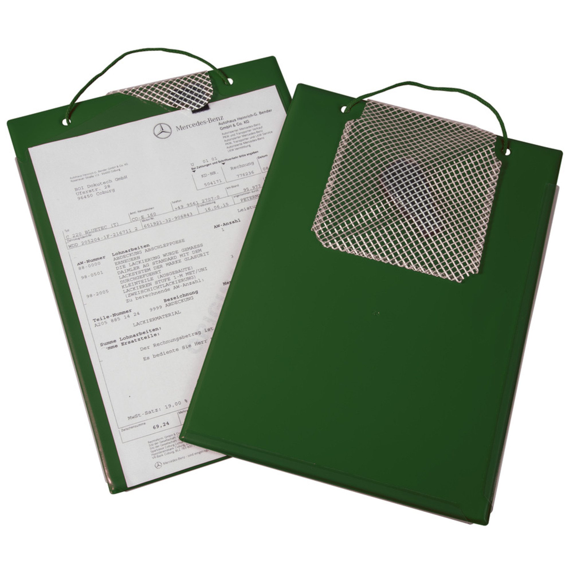 Schreibmappe Auftragstasche Edge 9015-00268 A4 grün (10 Stück)