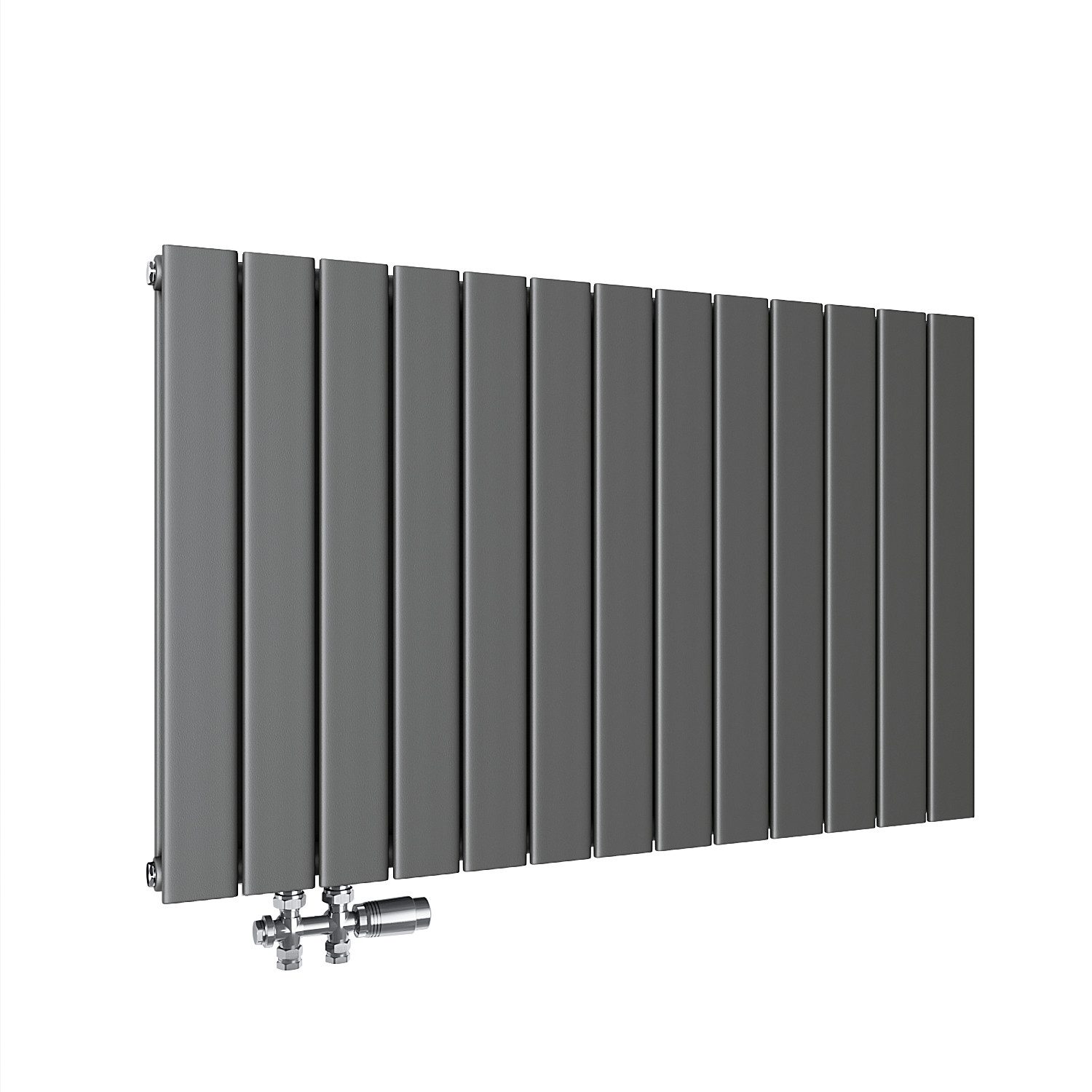 ELEGANT Heizkörper Anthrazit, 630 x 1004mm / 630 x 850mm, Einlagig / Doppellagig