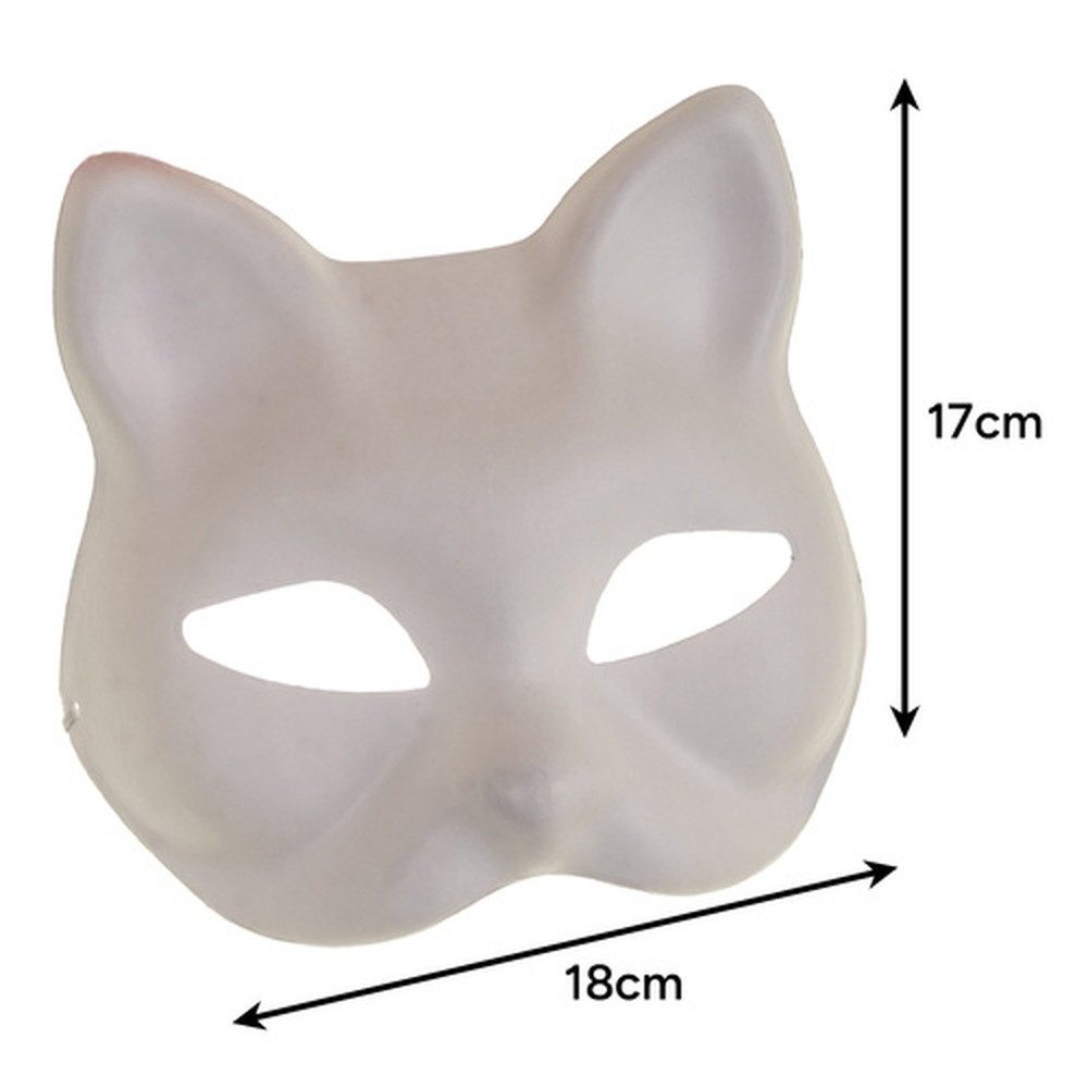 MAALEO Cat Mask DIY Face Mask (Value Pack, paint, decorate), Supports imagination and craft skills