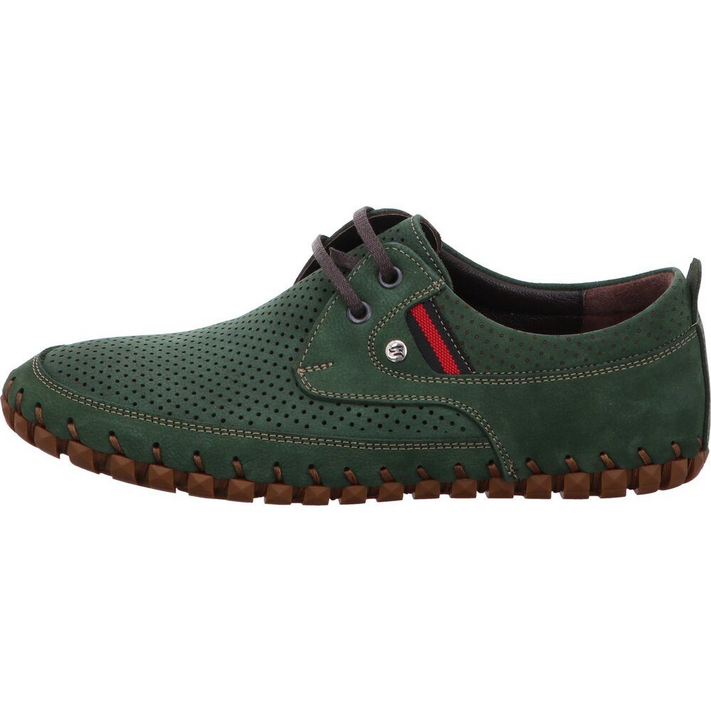 Gemini Gemini - Nubuk Schnürschuh - Grün Schnürschuh
