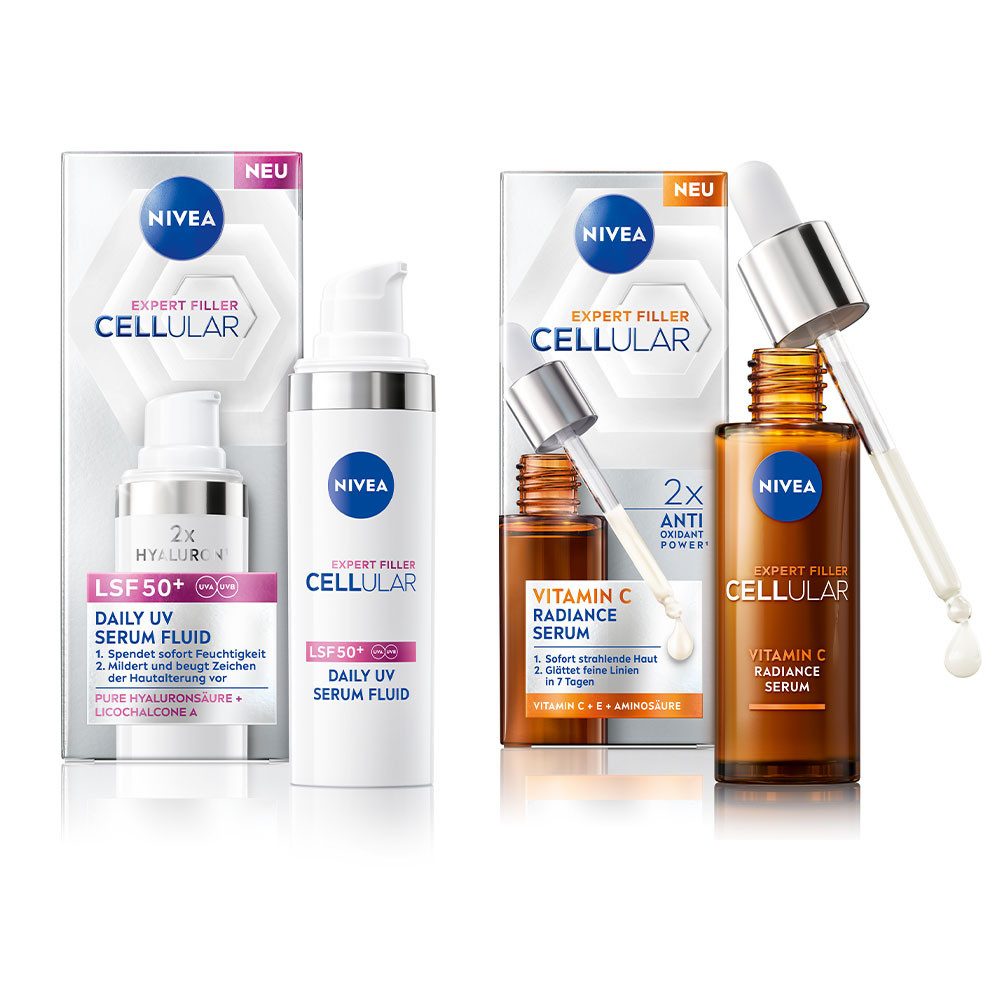 Gesichtspflege CELLULAR Expert Filler Vitamin C Radiance Serum + Serum Fluid