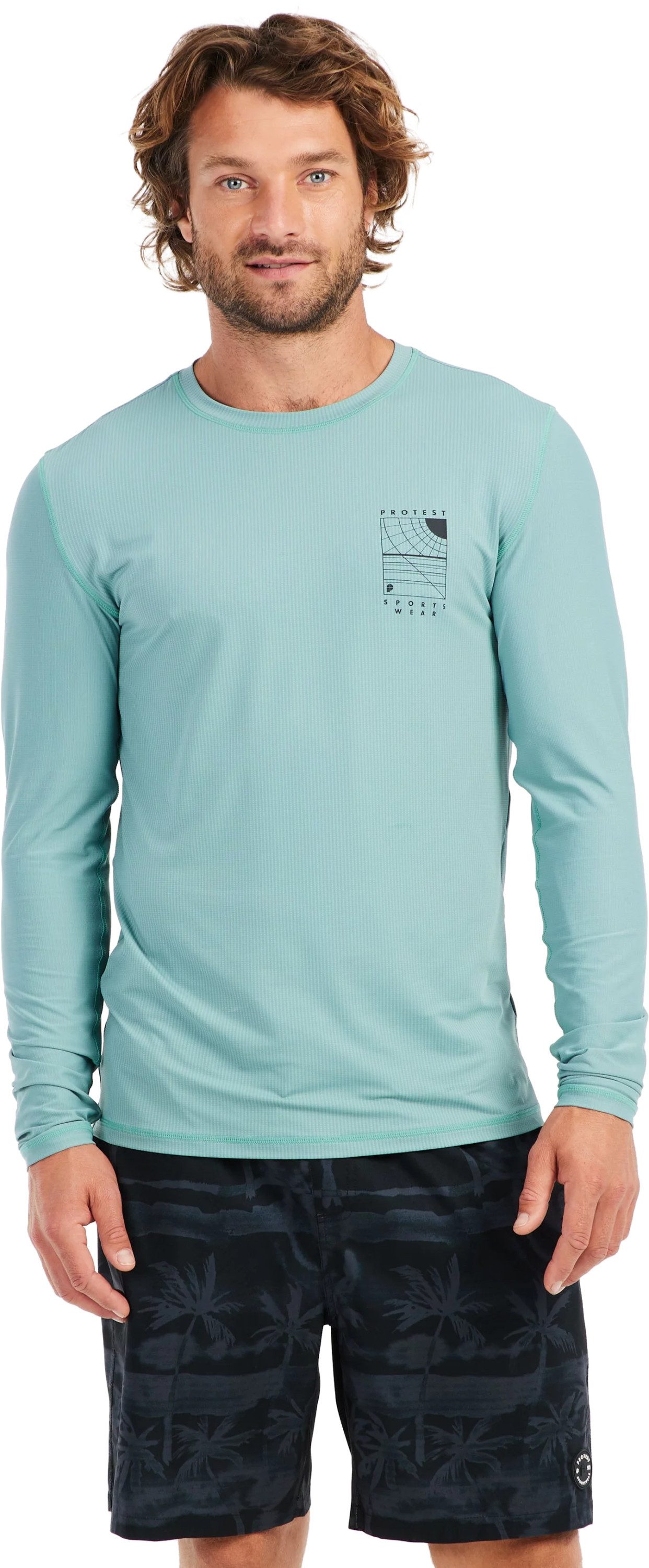 Protest Bade-Shirt Protest Aclon Herren Langarm-Surfshirt