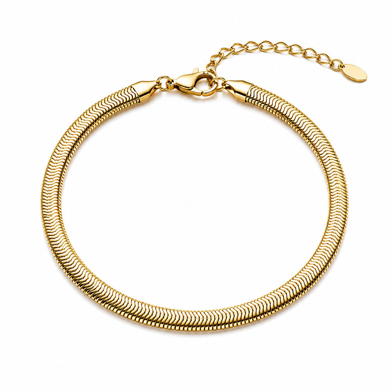 ROUGEMONT Armband Modisches Schlangen Armband 18cm Wasserfest 5mm 7mm, Hypoallergen
