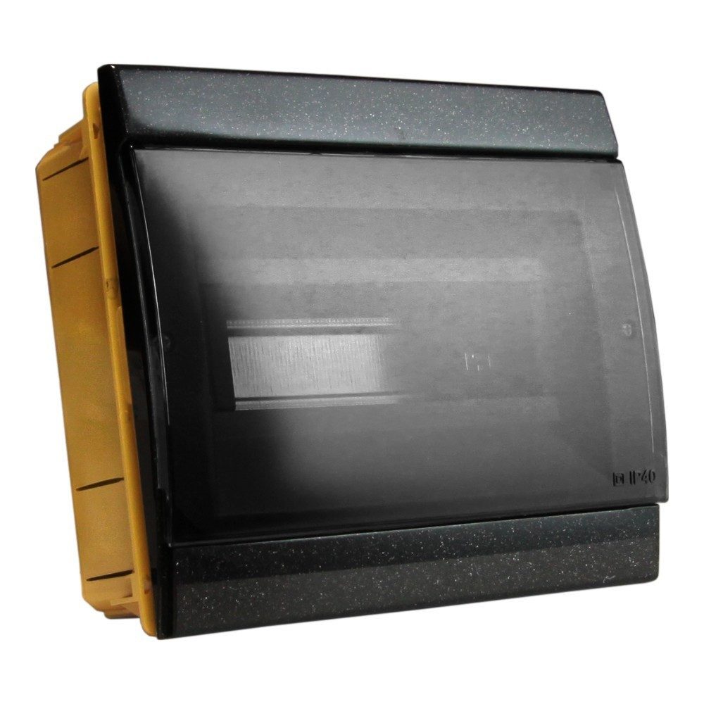 Marlanvill Verteilerbox Unterputz Verteilerkasten IP40 8/10 Module schwarz 970.08.N M-L 0964