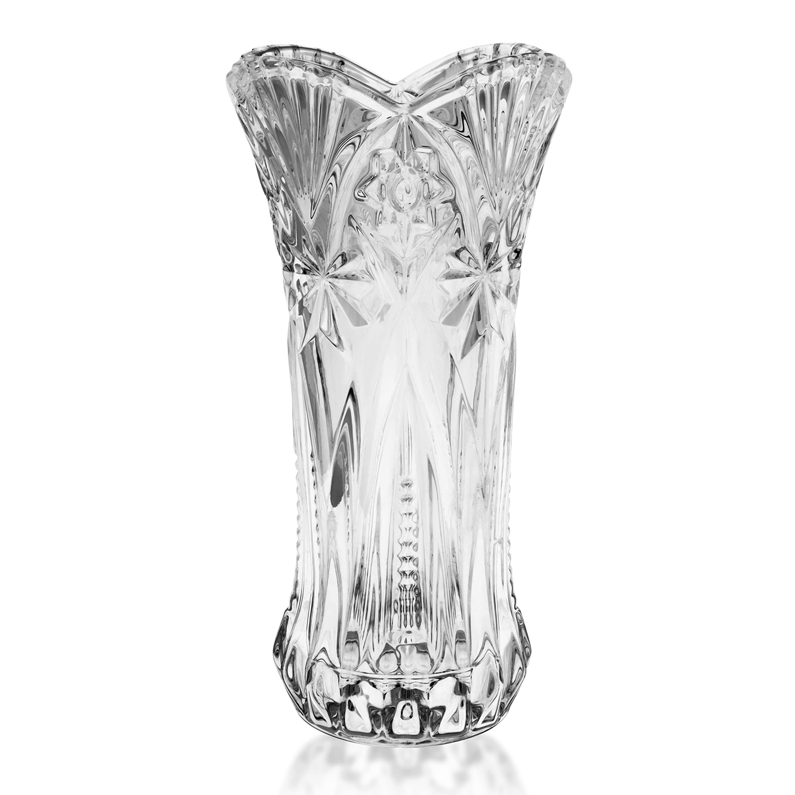 Dekovase 29cm Kristall Blumenvase - Moderne Melodia Zylinder Set