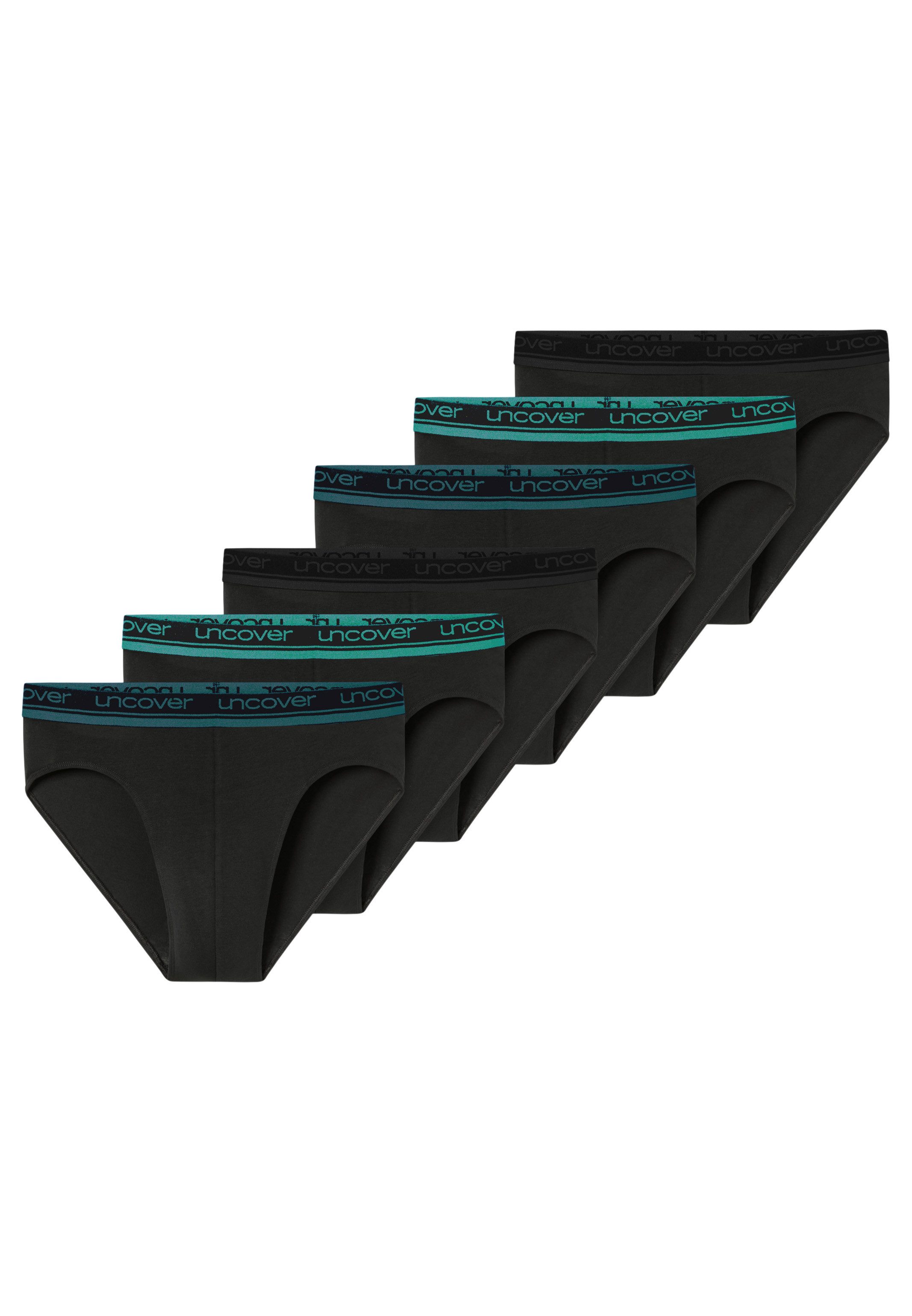 uncover by SCHIESSER Slip 6er Pack Cotton (Spar-Set, 6-St) Rio Slip / Unterhose - Baumwolle - ohne Eingriff - Atmungsaktiv