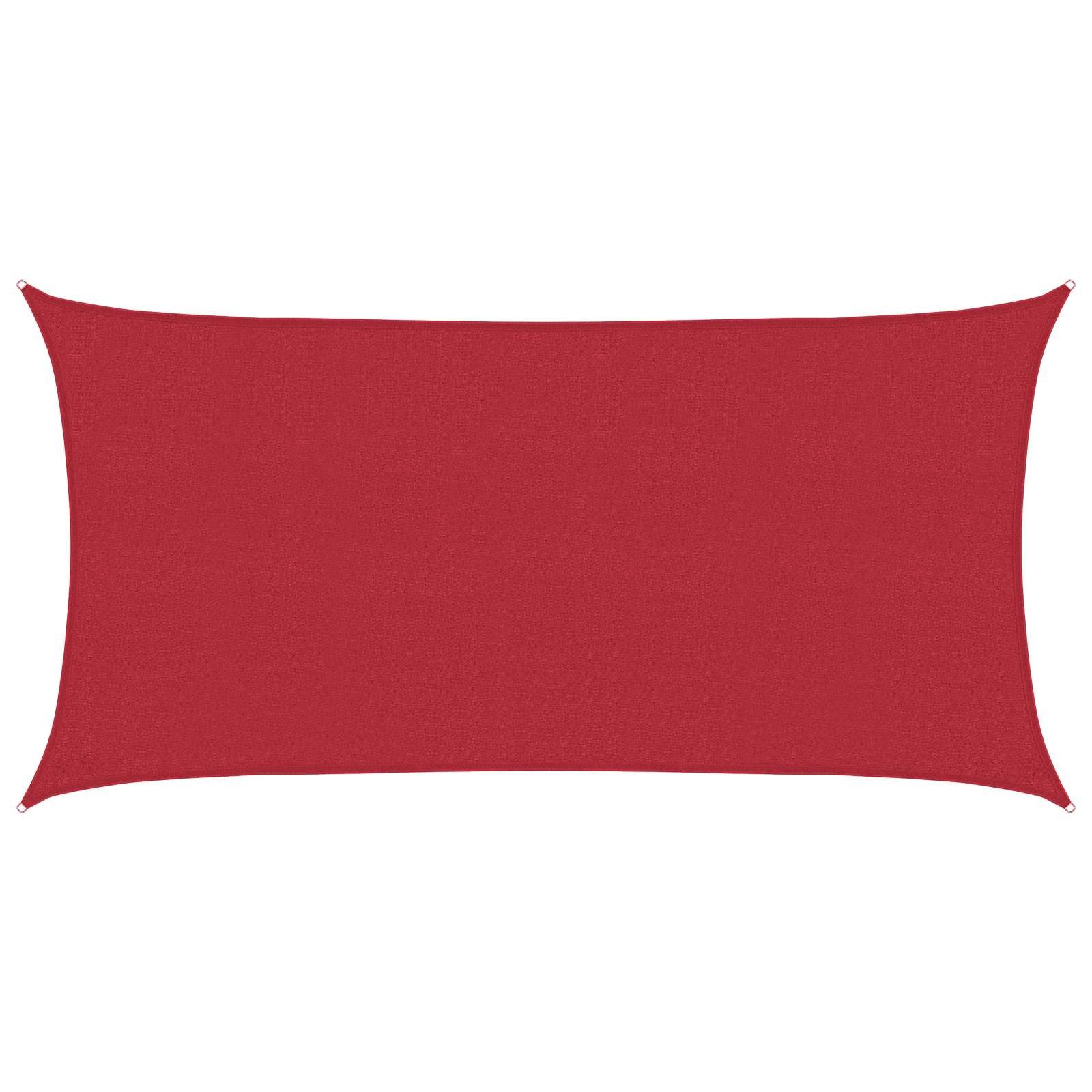 vidaXL Sonnensegel Sonnensegel Rot 2,5 x 6 m HDPE, (1-tlg)