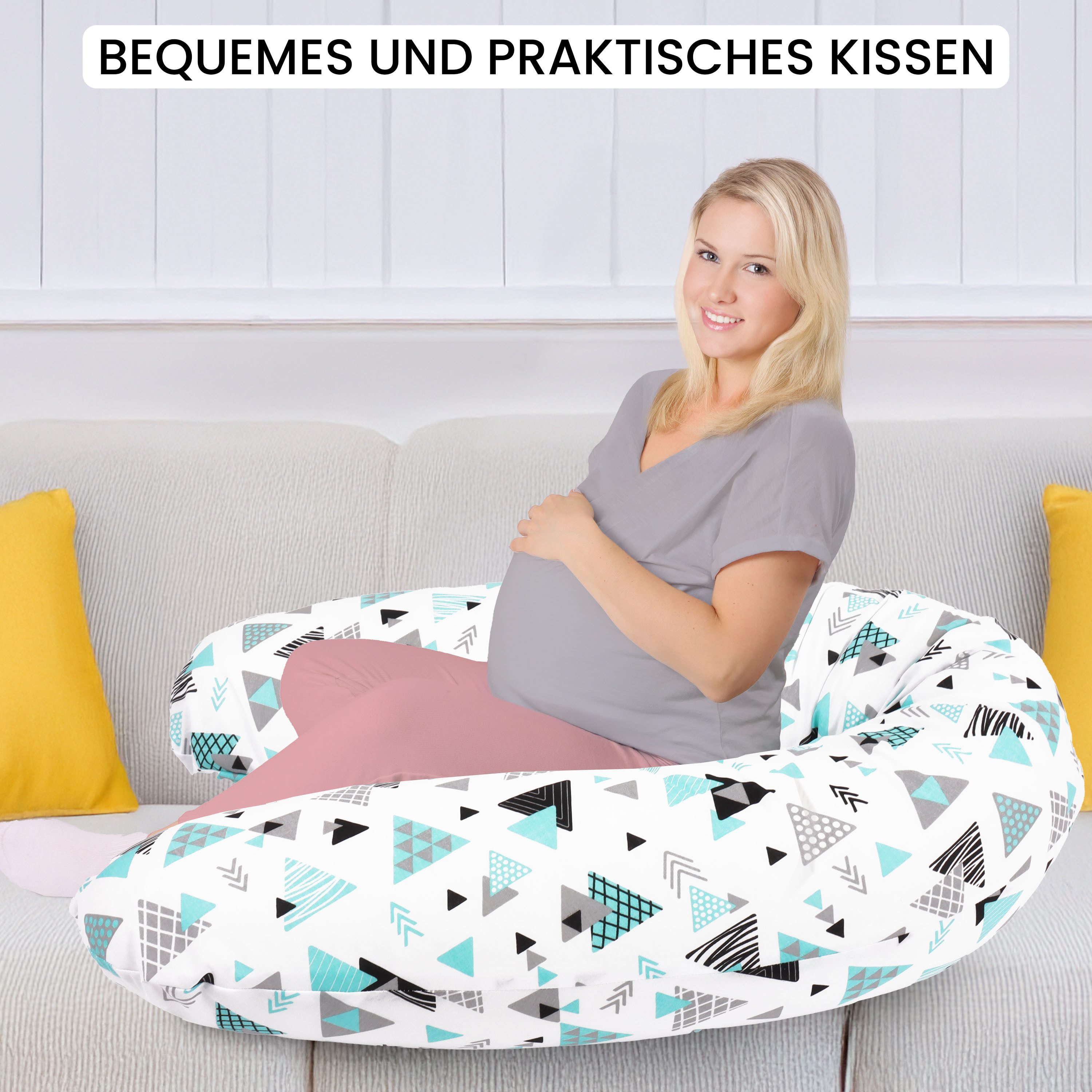 Amilian Stillkissen XXL 170 cm - Schwangerschaftskissen & Seitenschläferkis günstig online kaufen