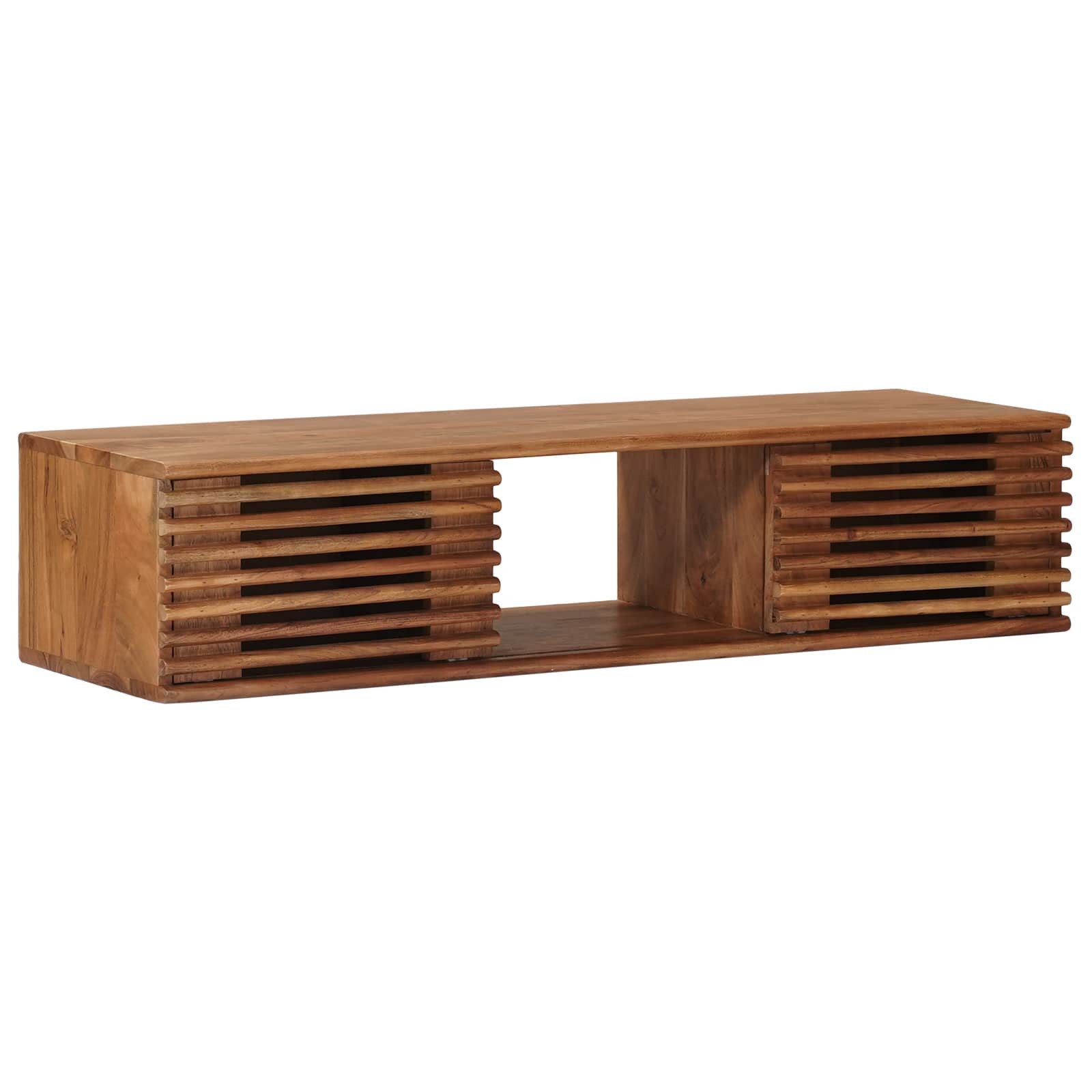 vidaXL TV-Schrank TV-Schränk mit Speicher mit Tür Natur 105 x 30 x 22,5 cm (1-St)