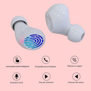 AMAFACE mit Mikrofon, IPX7- wasserdicht In-Ear-Kopfhörer (Ergonomisches Design, Maximale Tragekomfort dank leichter, ergonomischer Formgebung.Hochwertige Materialien für lange Lebensdauer und Zuverlässigkei, Klangqualität Einzigartiges Comic-Design und hochwertige Technologie)