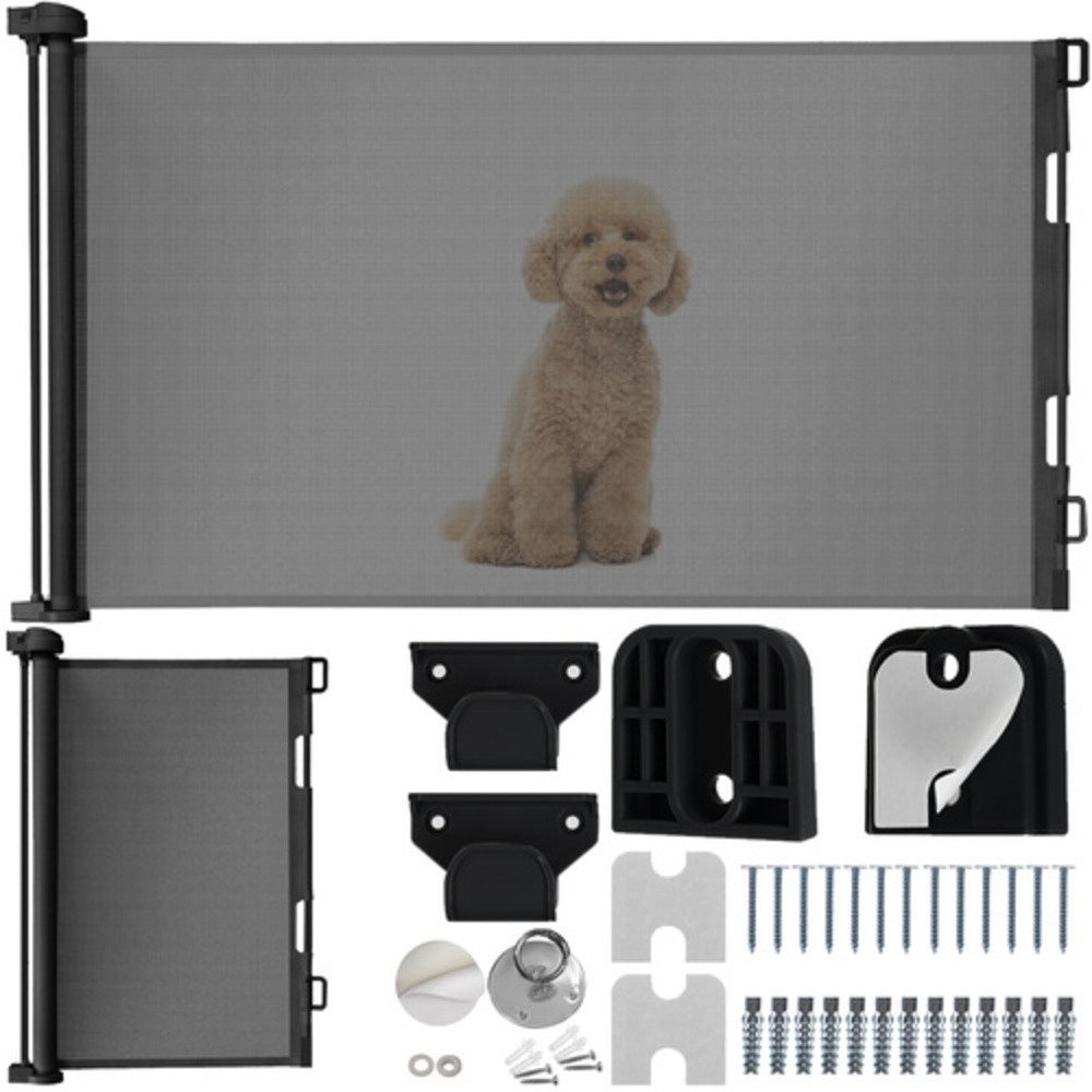 Ruhhy Hundegitter Türsicherheitstor Treppenschutzgitter (Spar-Set, 1 St., ausziehbar), stufenlos für Durchgangsbreiten von 13 cm bis zu 160 cm