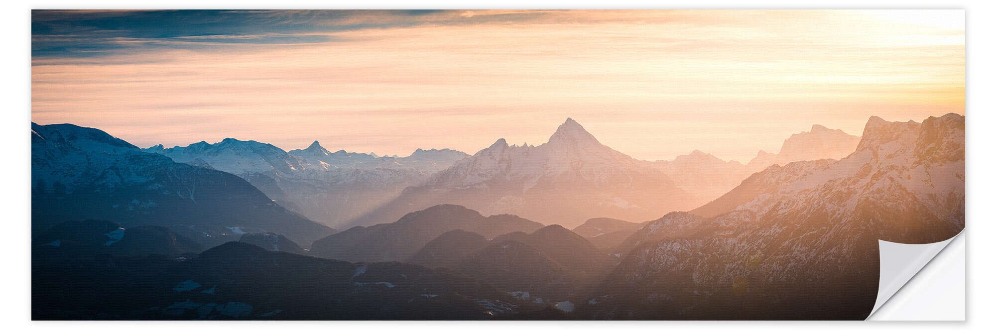 Posterlounge Poster Martin Wasilewski, Alpen Panorama günstig online kaufen
