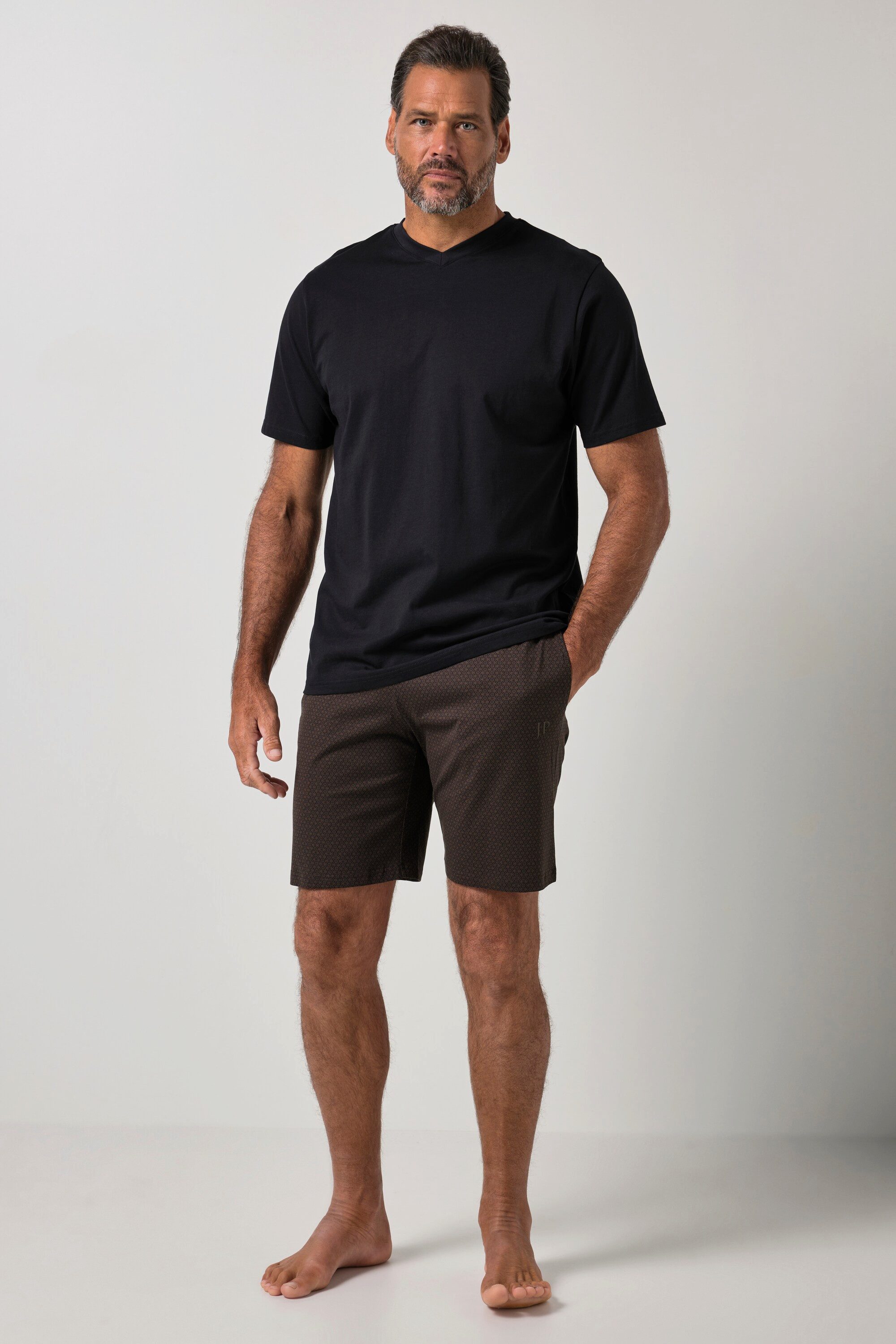 Schlafanzug Schlafanzug Homewear kurzer Zweiteiler bis 8 XL