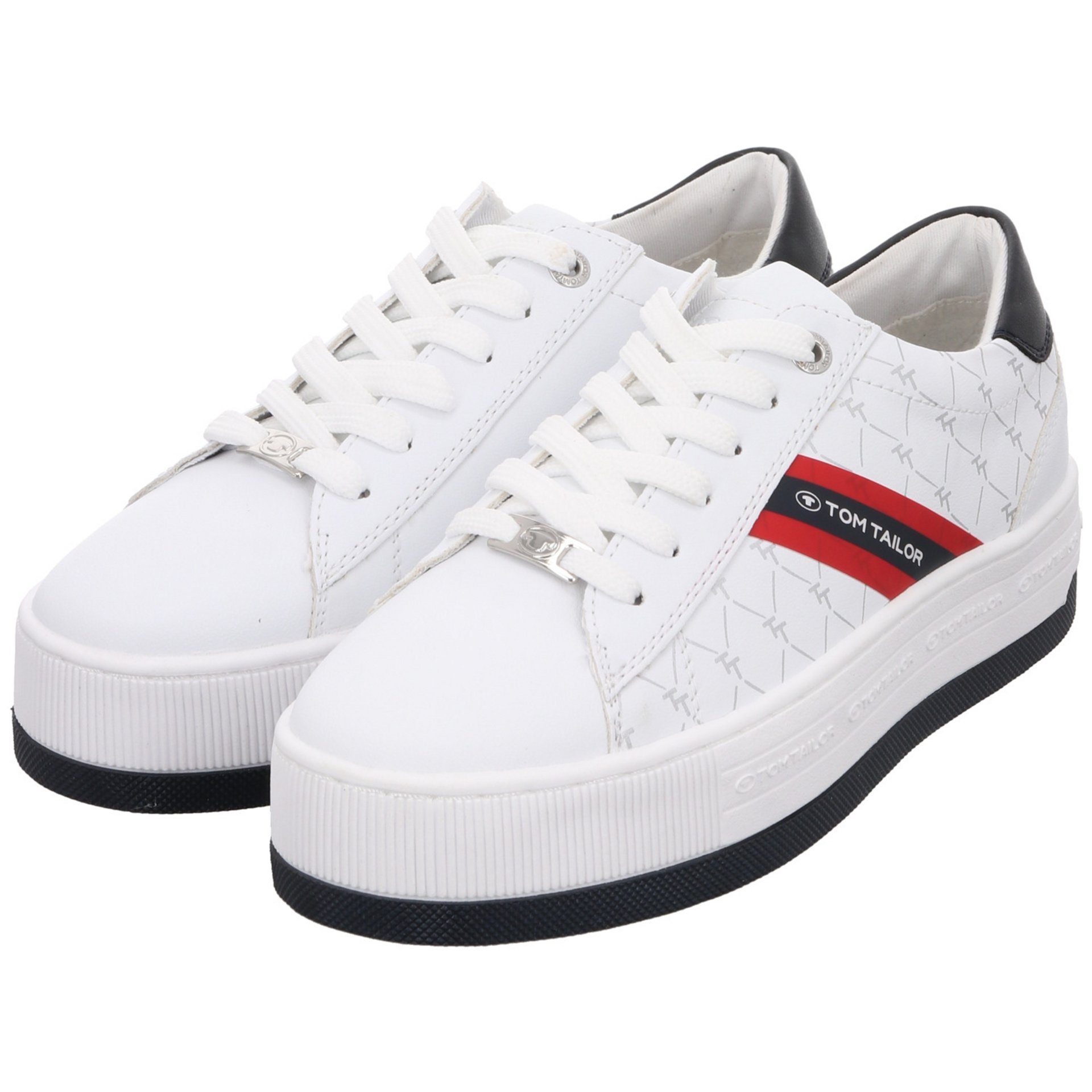 Sneaker Sport Damen TAILOR Sneaker white/navy TOM Schuhe Halbschuhe Synthetik Sneaker