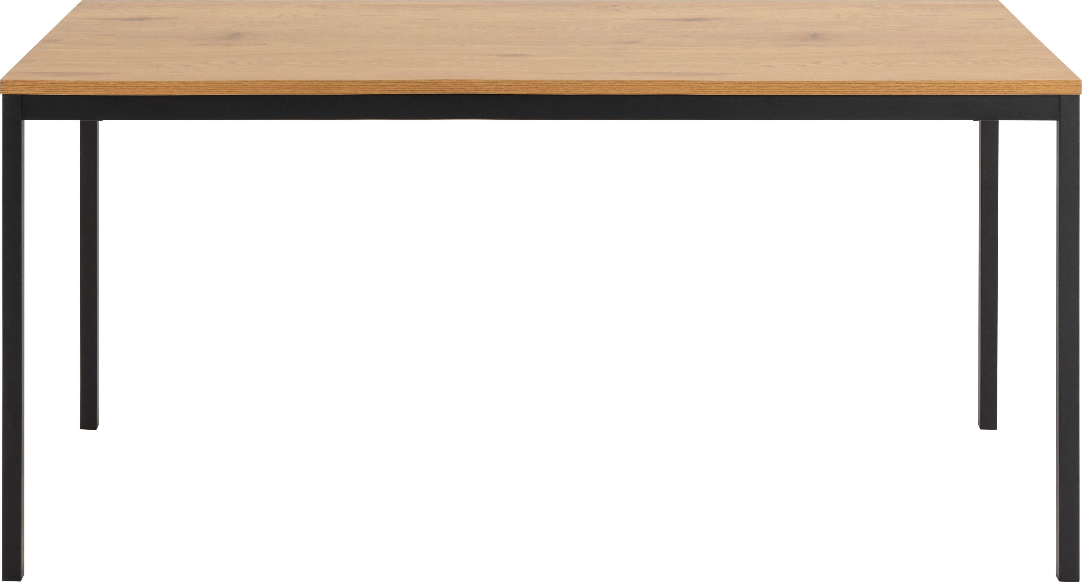 ACTONA GROUP Esstisch, mit Gestell aus pulverbeschichtetem Metall, Breite 160 cm
