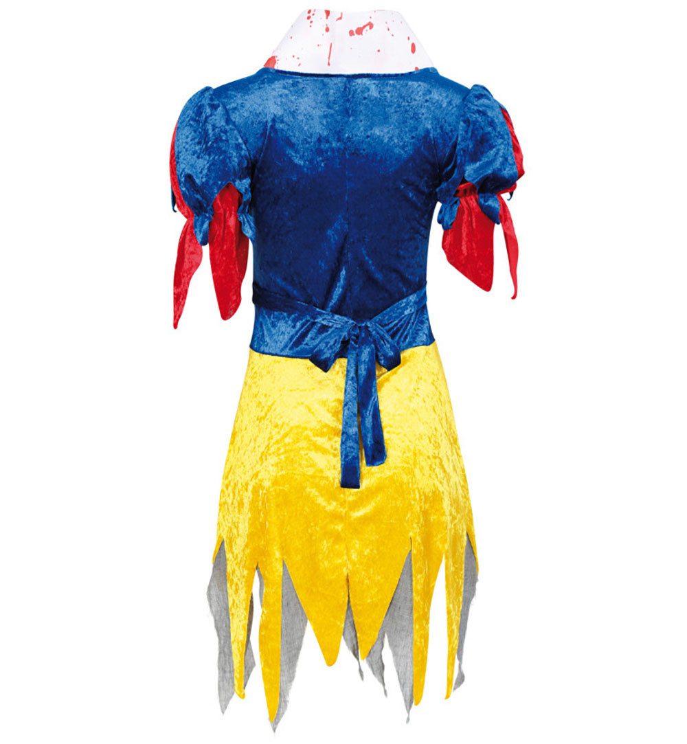 Fries Zombie-Kostüm Damen Horror Schneewittchen Kostüm Kleid Halloween Karneval