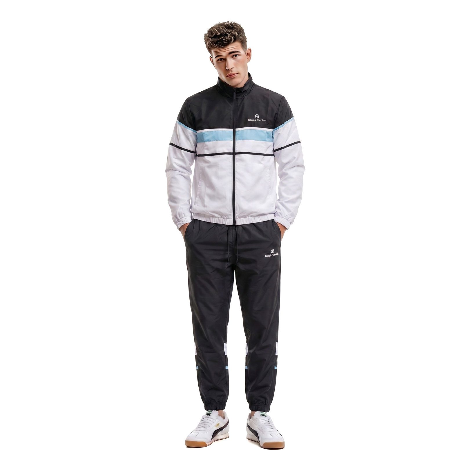 Sergio Tacchini Trainingsanzug Trainingsanzug Sergio Tacchini Scorpione (2-tlg), Color-Blocking